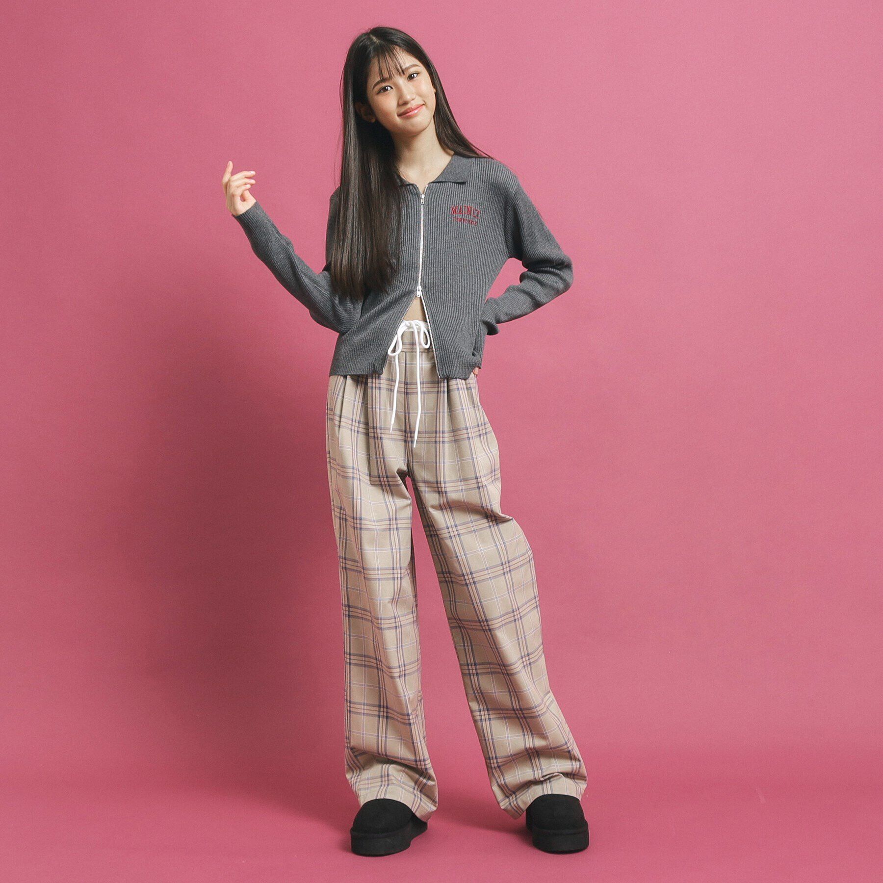 PINK-latte「ウエストレイヤード風パンツ」|その他|