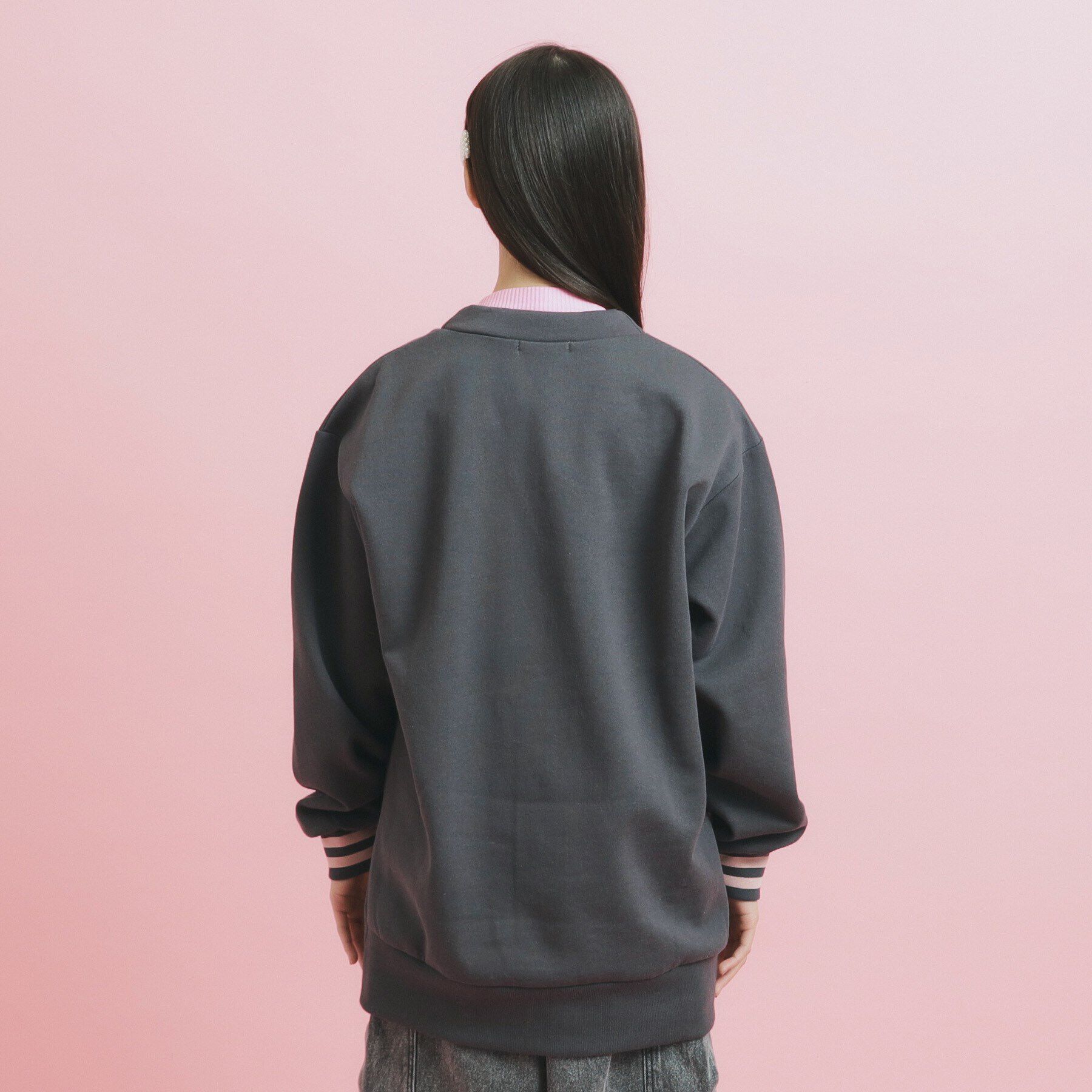 PINK-latte「【大人気復活】カレッジロゴカーディガン秋冬VER」|カーディガン|