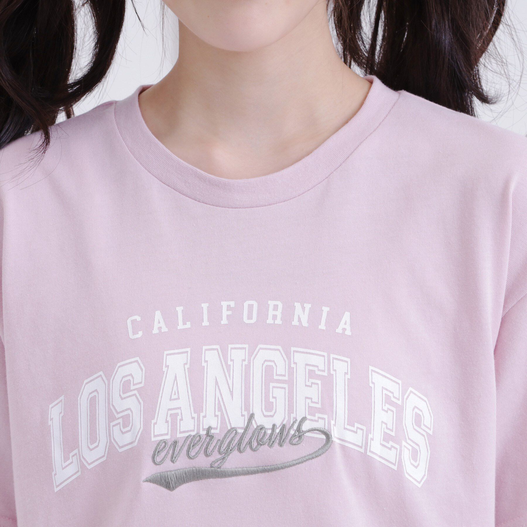 PINK-latte「カレッジロゴTシャツ」|Tシャツ・カットソー|