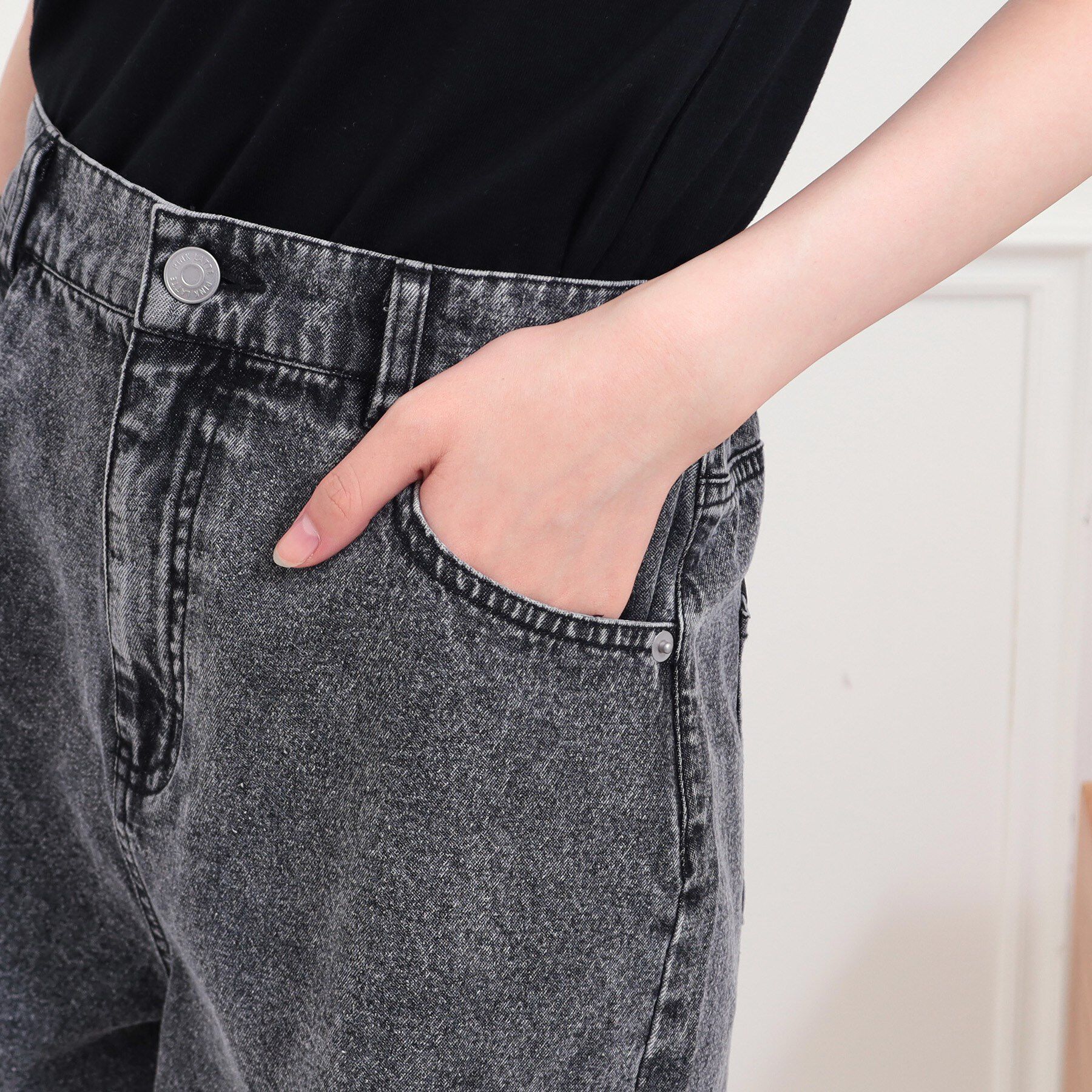 PINK-latte「ダメージショートパンツ」|キュロット|