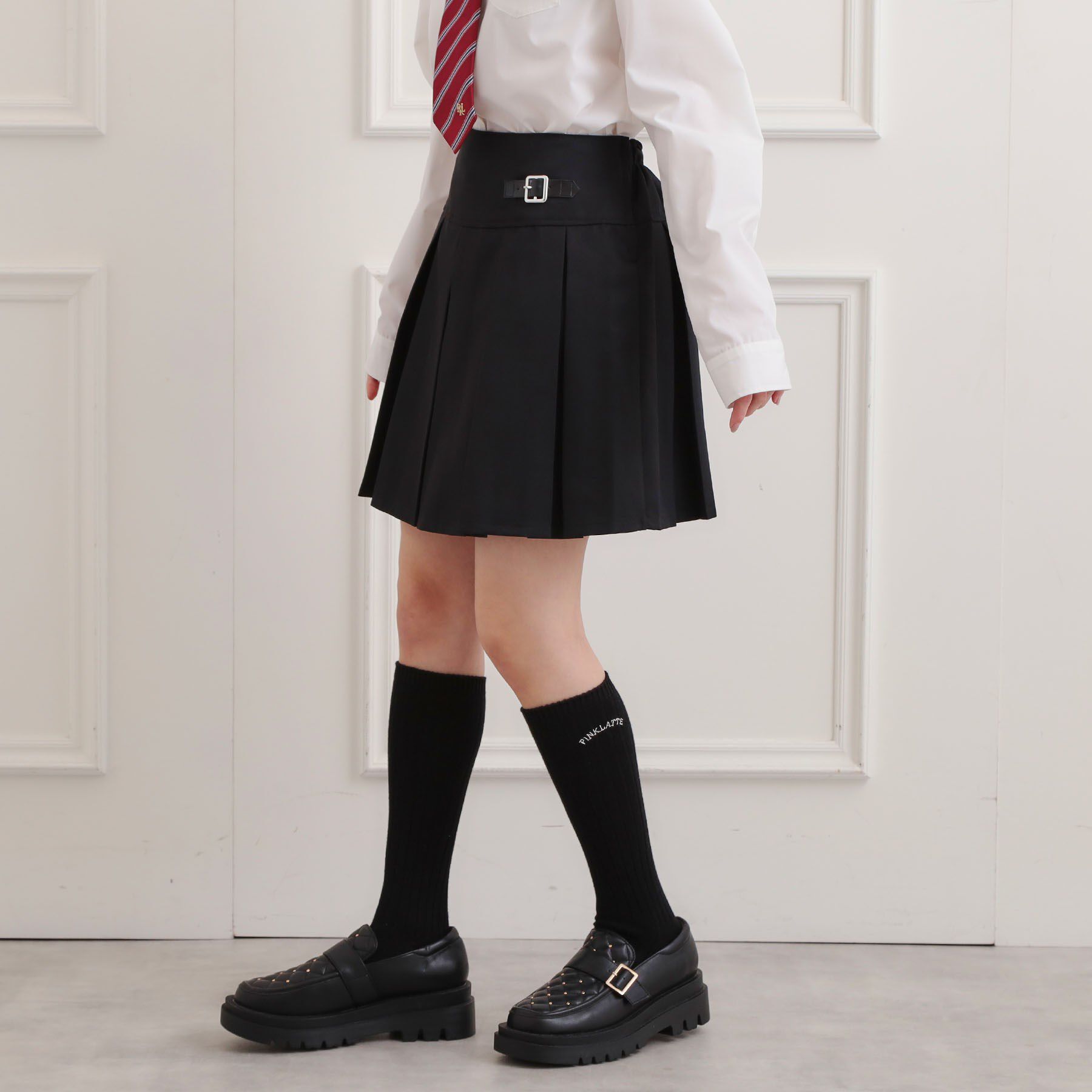 PINK-latte「【2026年入卒・セレモニー・卒服】ボックスキュロットパンツ」|キュロット|