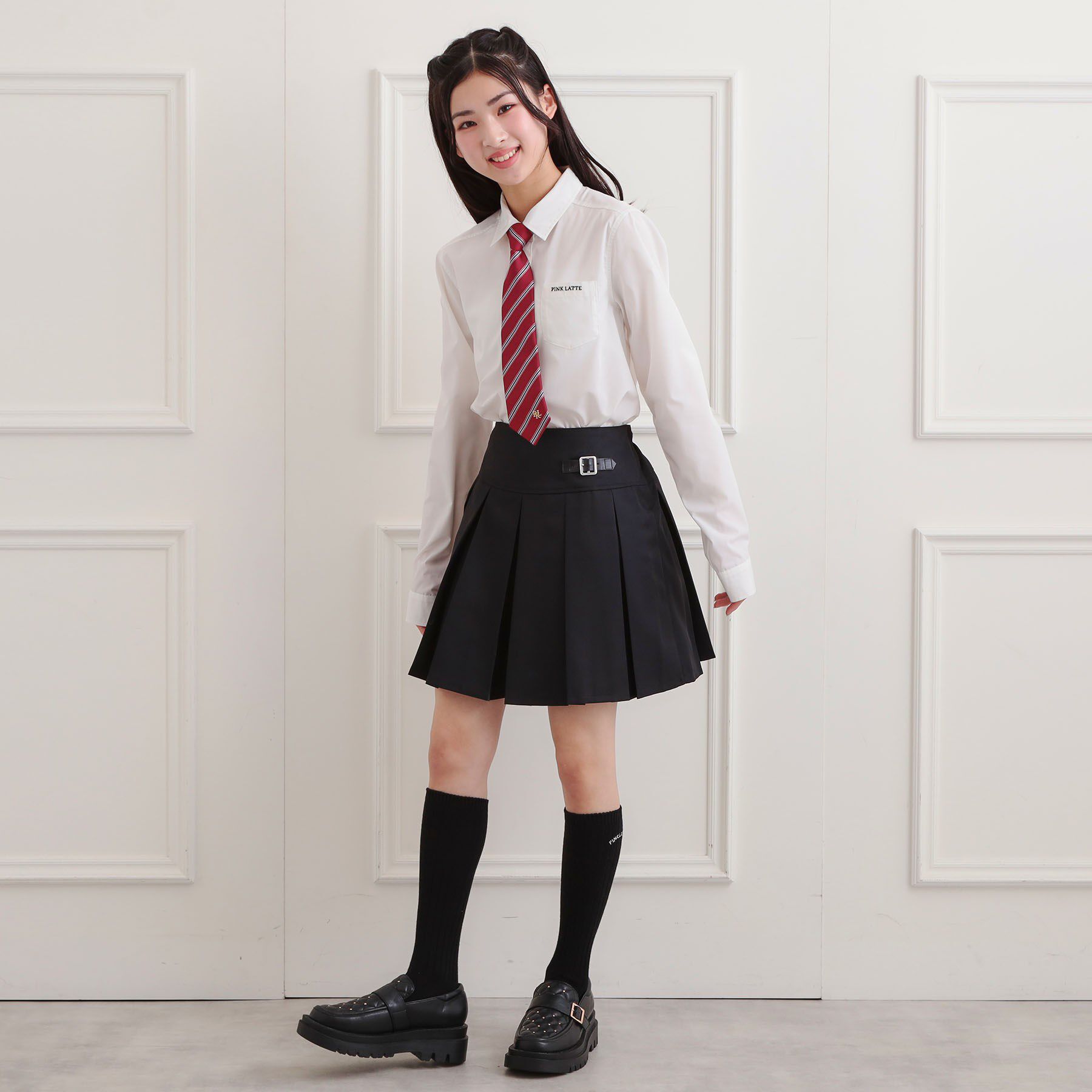 PINK-latte「【2026年入卒・セレモニー・卒服】ボックスキュロットパンツ」|キュロット|