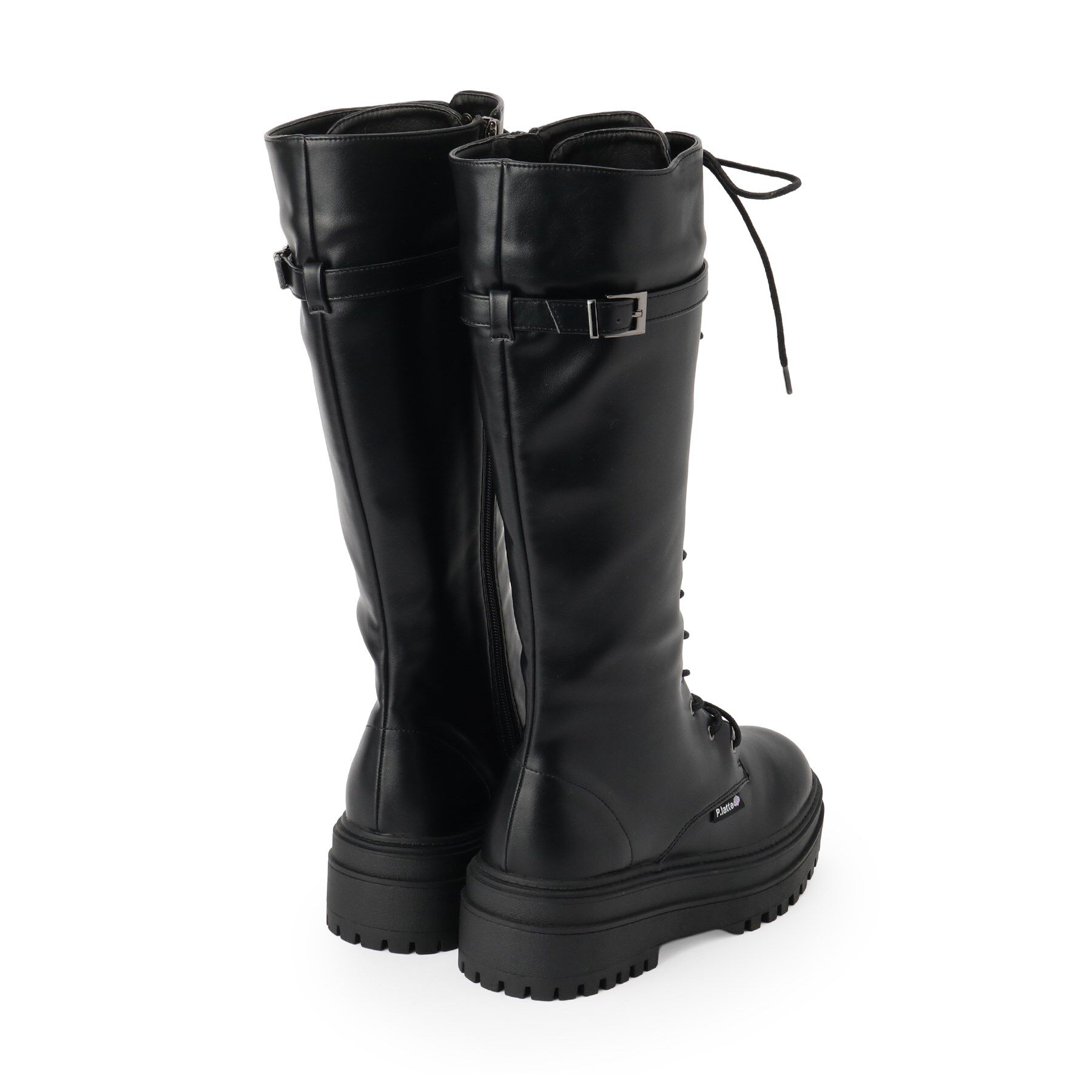 PINK-latte「ベルトロングブーツ」|ショートブーツ|