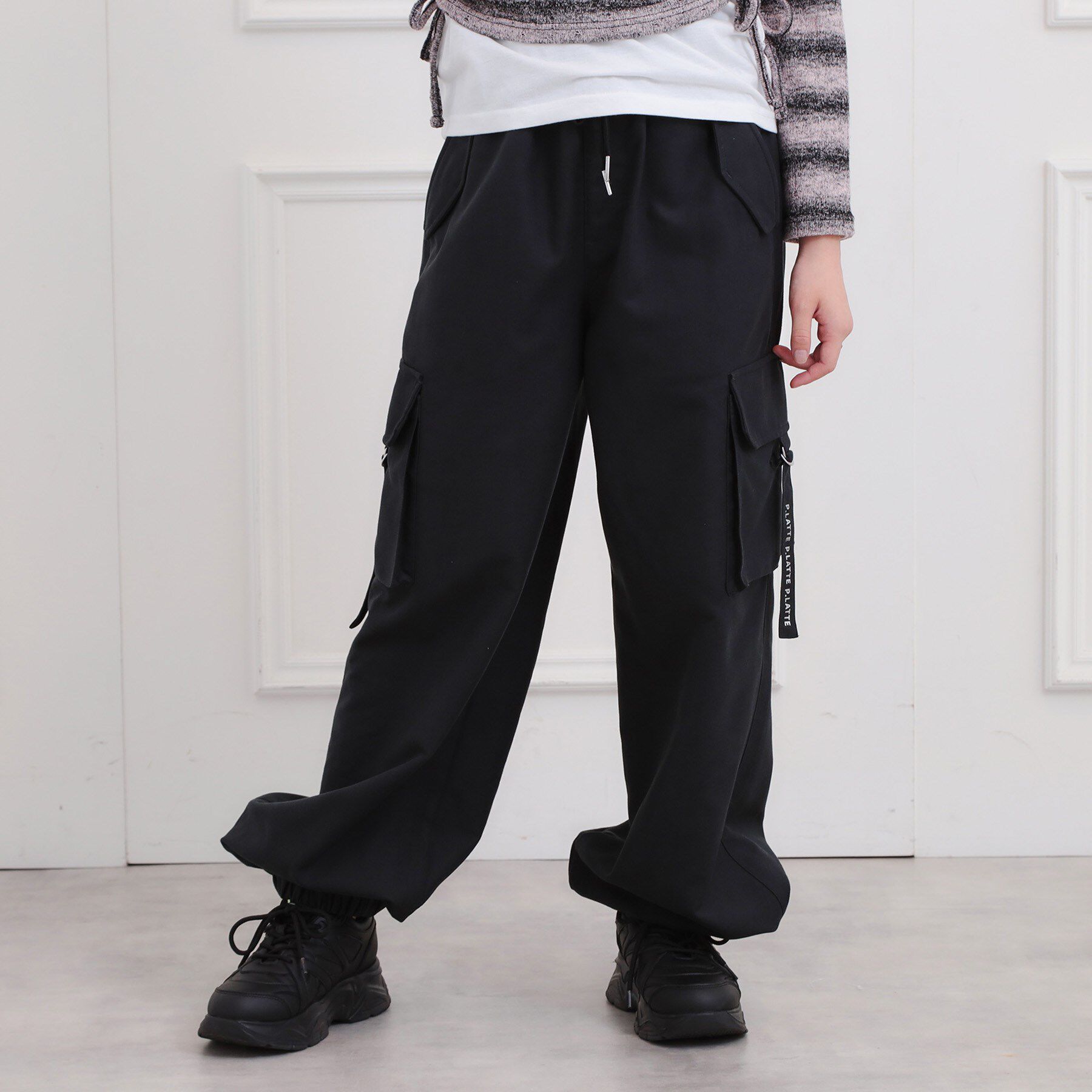 PINK-latte「ピーチ起毛ベーシックカーゴパンツ」|その他|