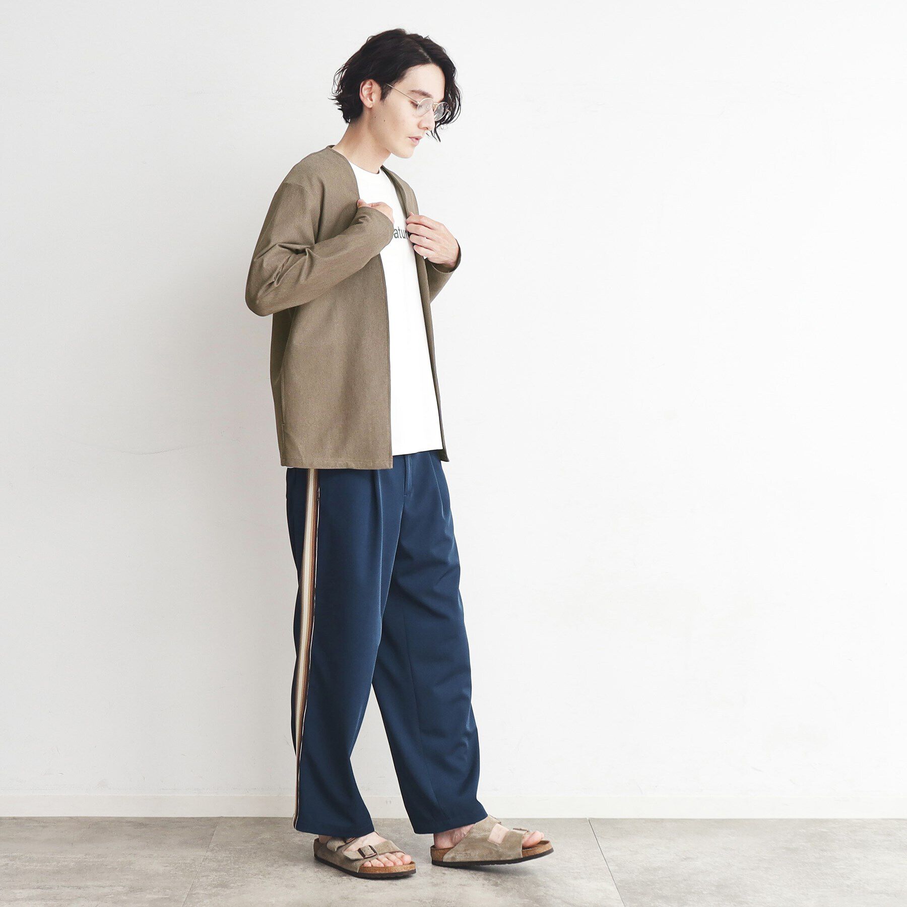 THE SHOP TK「【速乾／通気性◎／セットアップ可】シャリルジャージカーディガン」|カーディガン|