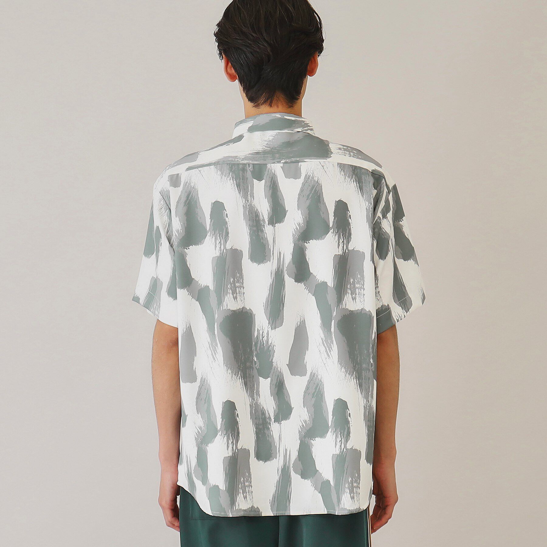 THE SHOP TK「【10色展開】プリントデザインシャツ チェック／ブロッキング／マーブル／ブラシアート」|シャツ・ブラウス|