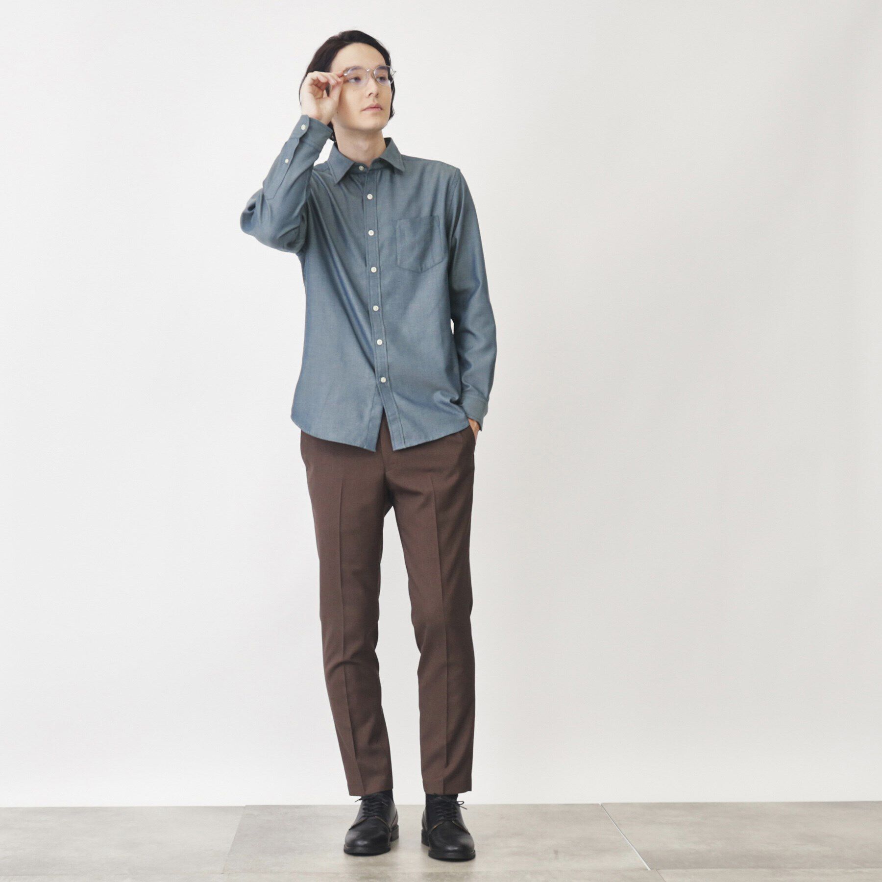 THE SHOP TK「【シワになりにくい】マウントネルシャツ」|シャツ・ブラウス|