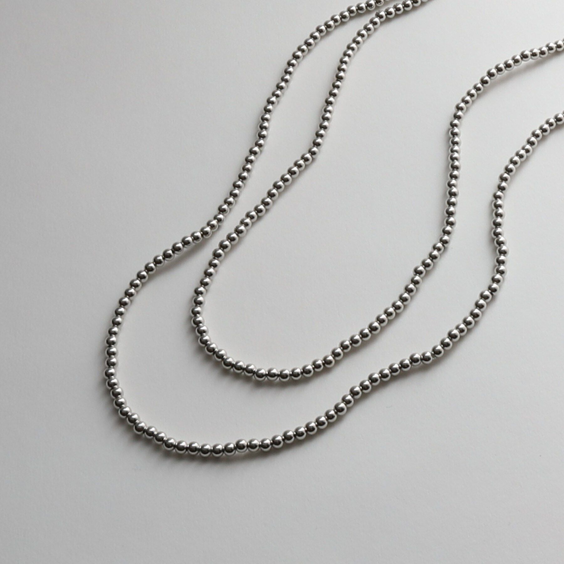 THE SHOP TK「【＠BAILA掲載】3WAYロングボールチェーン」|ネックレス|