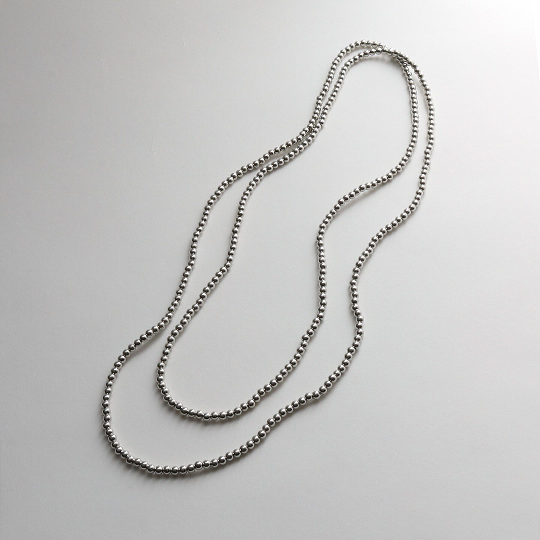 THE SHOP TK「【＠BAILA掲載】3WAYロングボールチェーン」|ネックレス|