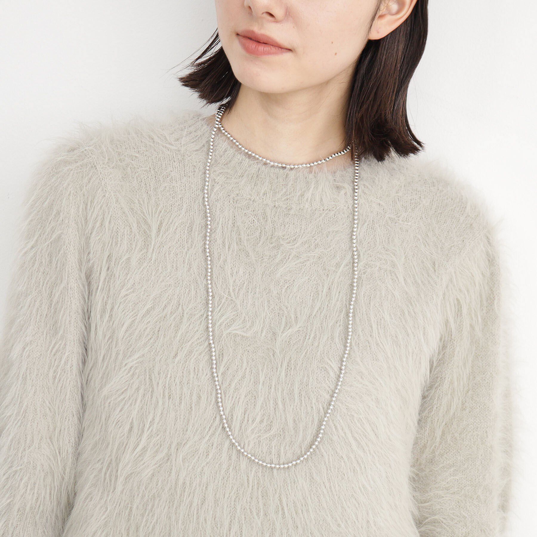 THE SHOP TK「【＠BAILA掲載】3WAYロングボールチェーン」|ネックレス|