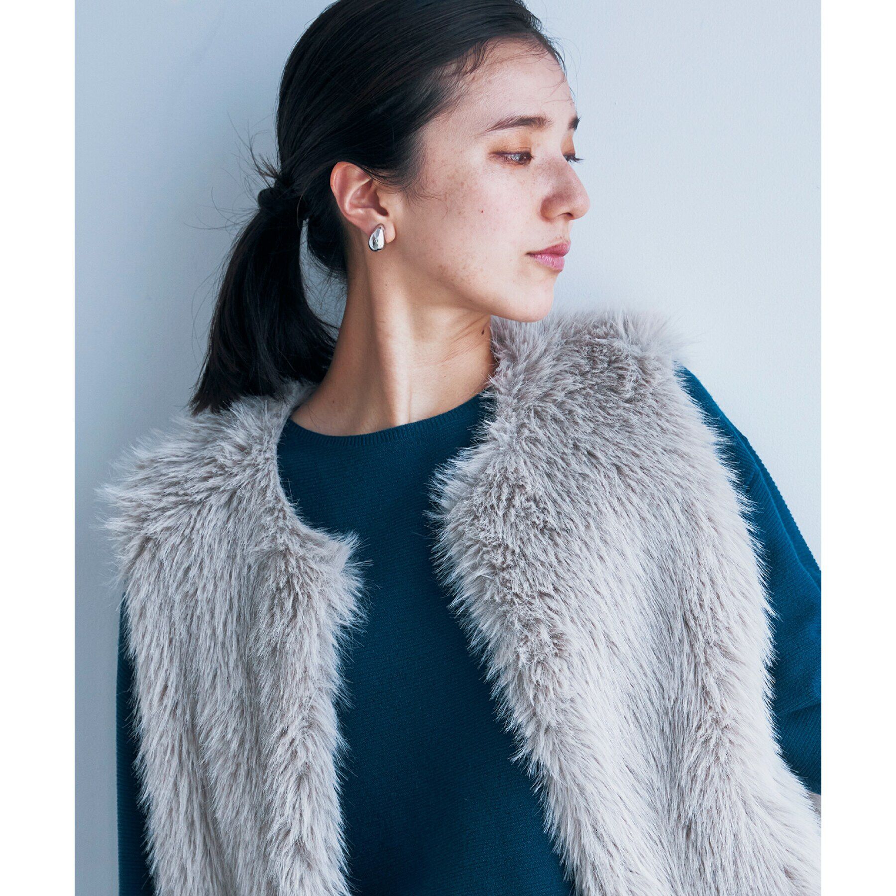 THE SHOP TK「【ヒルナンデス！で紹介】【旬なスタイル/ふわふわ】アソートファーベスト」|ベスト・ジレ|