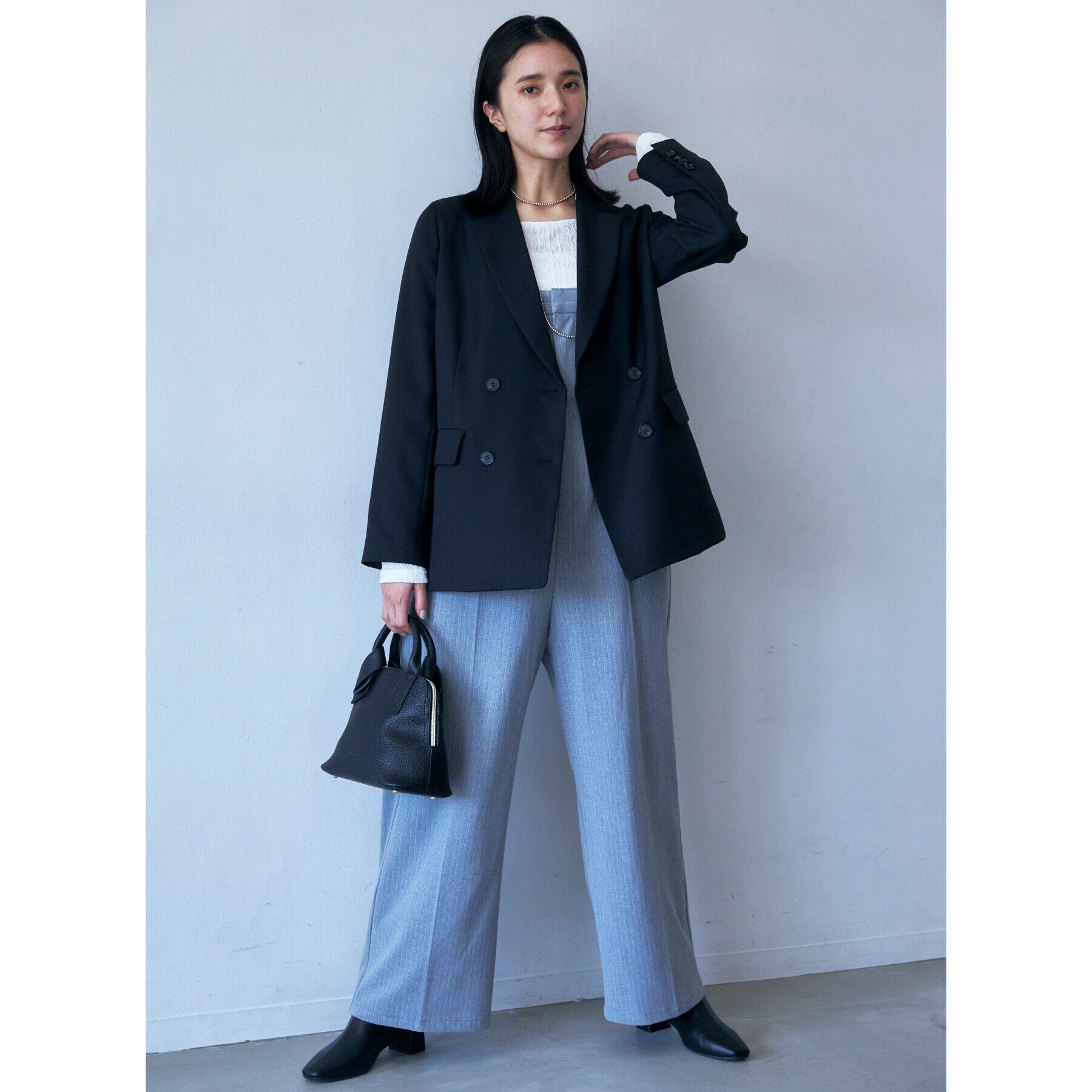 THE SHOP TK「ストライプベアオールインワン」|オールインワン|