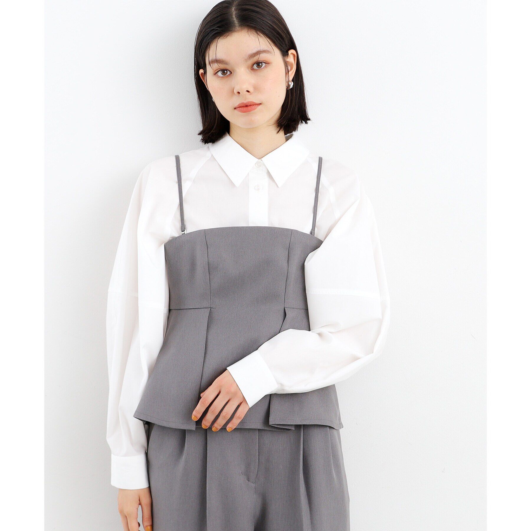 THE SHOP TK「【＠BAILA掲載】袖コクーンシャツ/洗濯機OK」|シャツ・ブラウス|