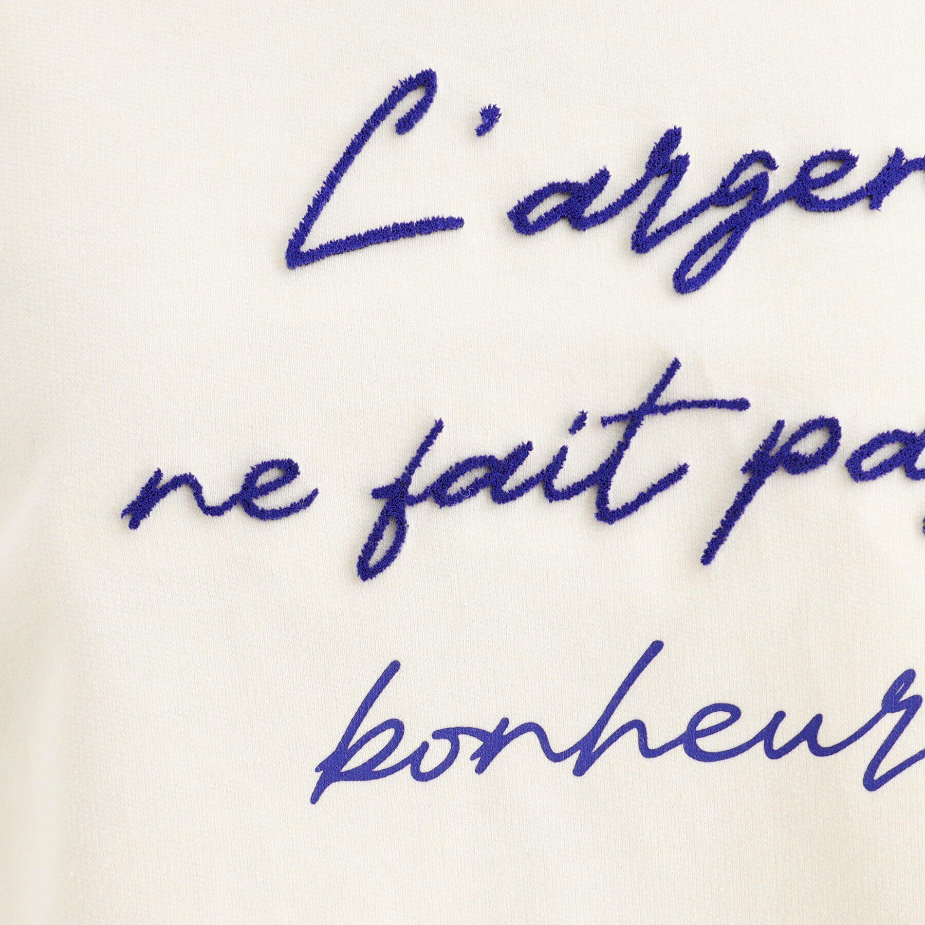 THE SHOP TK「【リラクシー/チュニック丈】6分袖裏毛刺繍プルオーバー/洗える」|Tシャツ・カットソー|