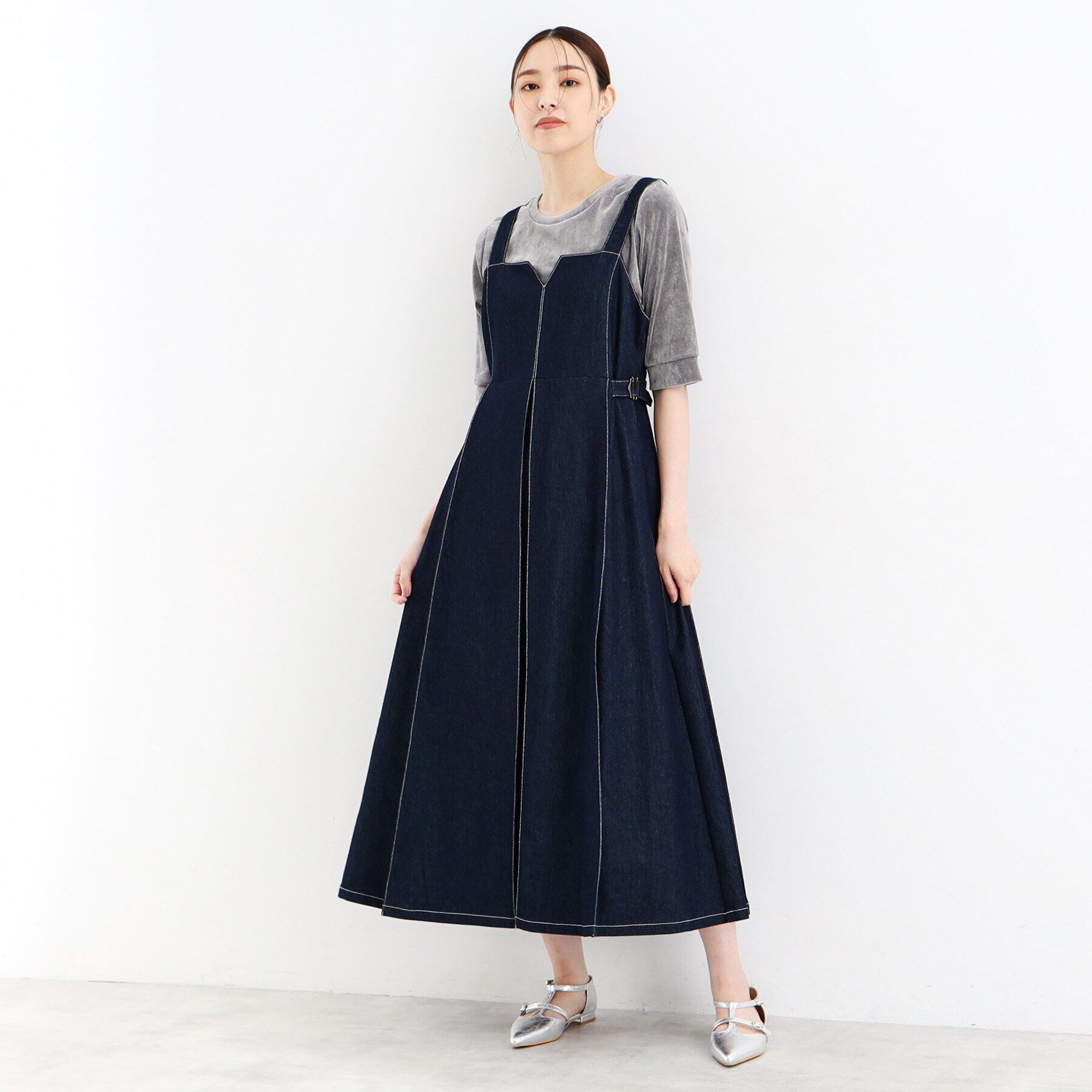 THE SHOP TK「【ヒルナンデス！で紹介】ベロア5分袖プルオーバー/洗える」|Tシャツ・カットソー|