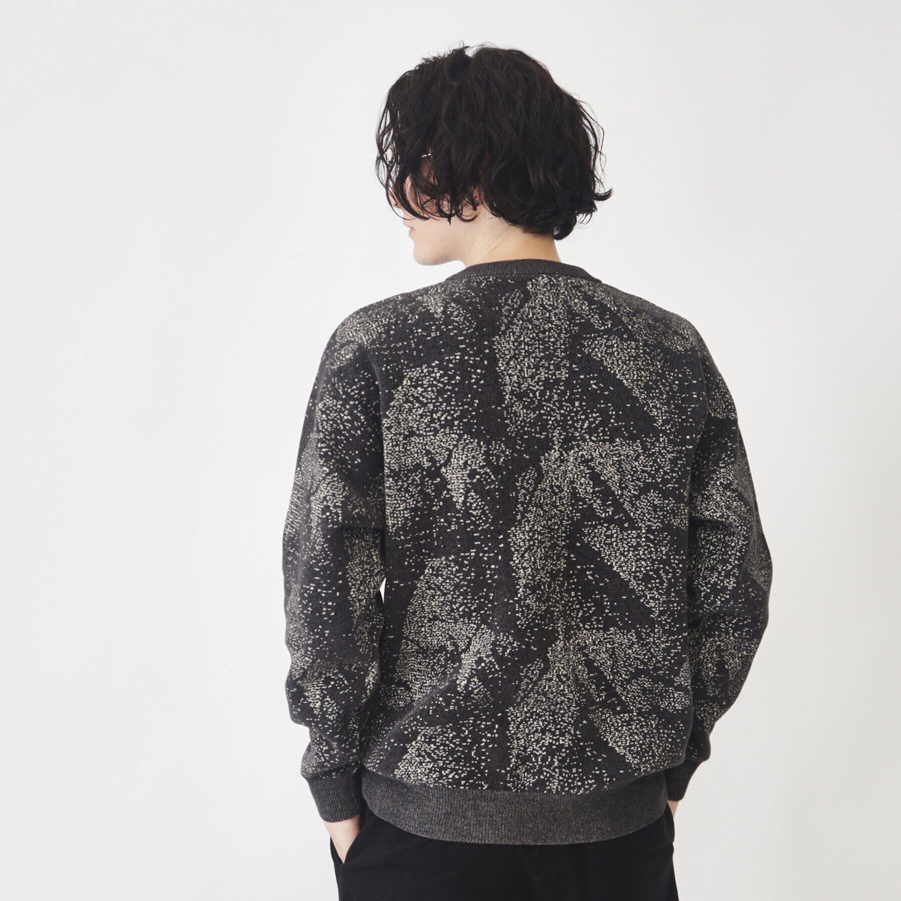 THE SHOP TK「総柄モールニットクルーネック　ユニセックス」|ニット・セーター|