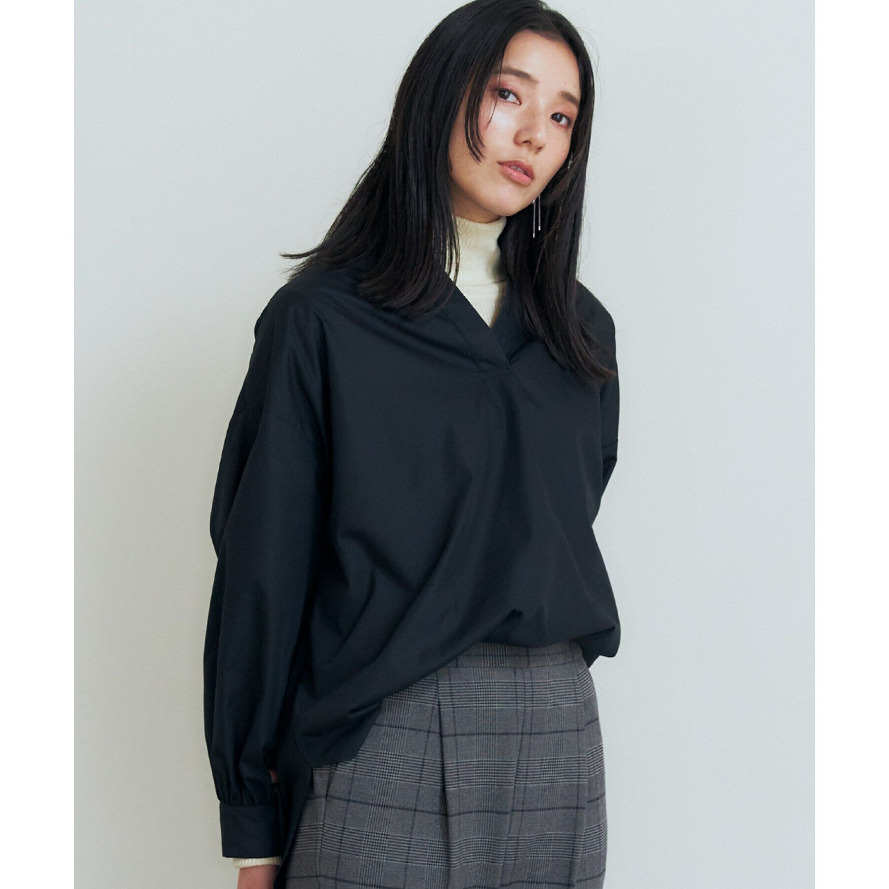 THE SHOP TK「【＠BAILA掲載】バックシャーリングシャツ/魅せる体形カバー服/洗える/ヒルナンデス！で紹介！」|シャツ・ブラウス|