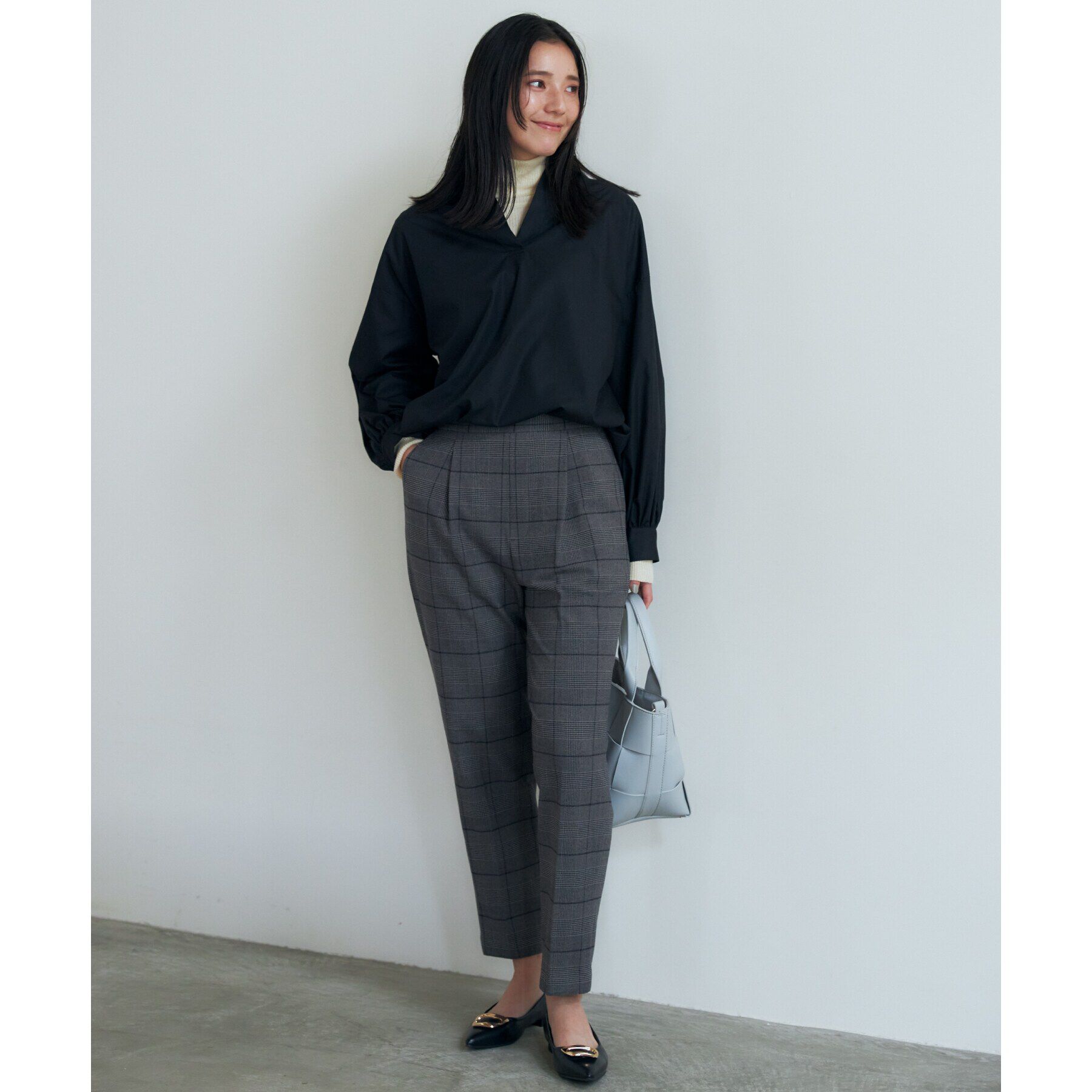 THE SHOP TK「【＠BAILA掲載】バックシャーリングシャツ/魅せる体形カバー服/洗える/ヒルナンデス！で紹介！」|シャツ・ブラウス|