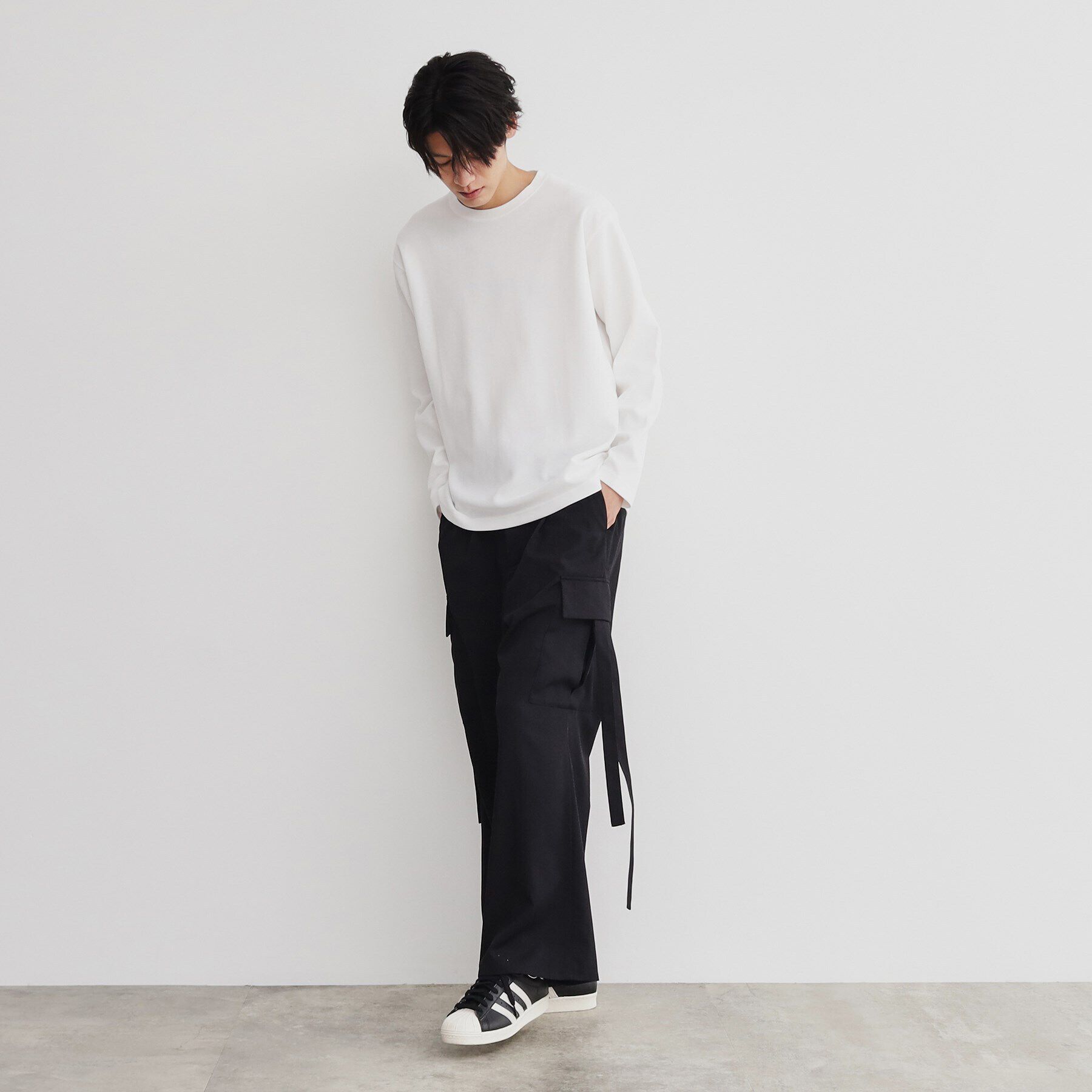 THE SHOP TK「サカリバクルーネック長袖Tシャツ」|Tシャツ・カットソー|