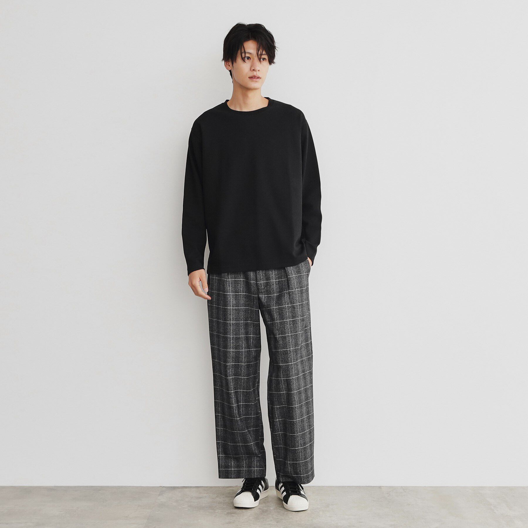 THE SHOP TK「サカリバクルーネック長袖Tシャツ」|Tシャツ・カットソー|