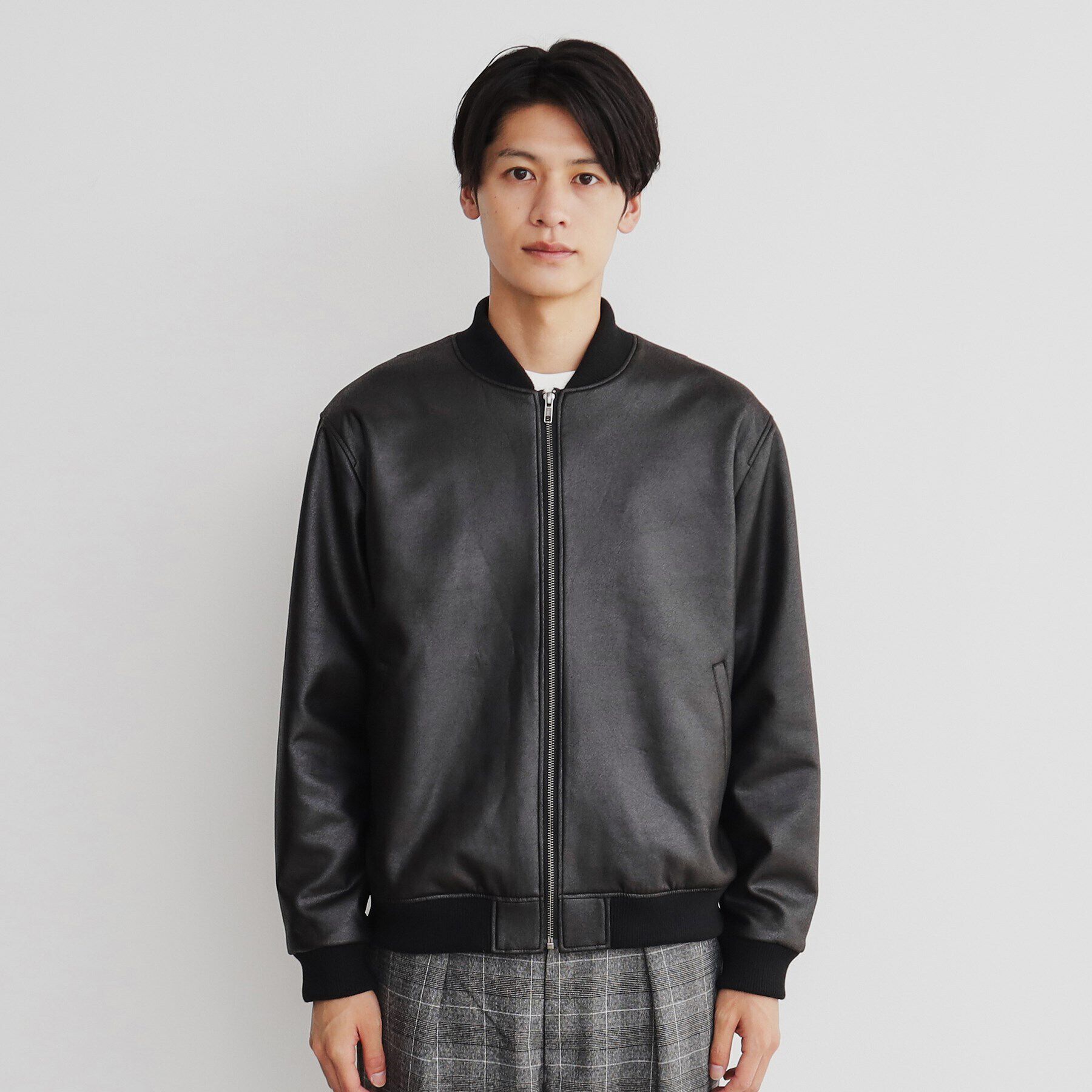 THE SHOP TK「ヴィンテージライクリブブルゾン」|ブルゾン・スタジャン|