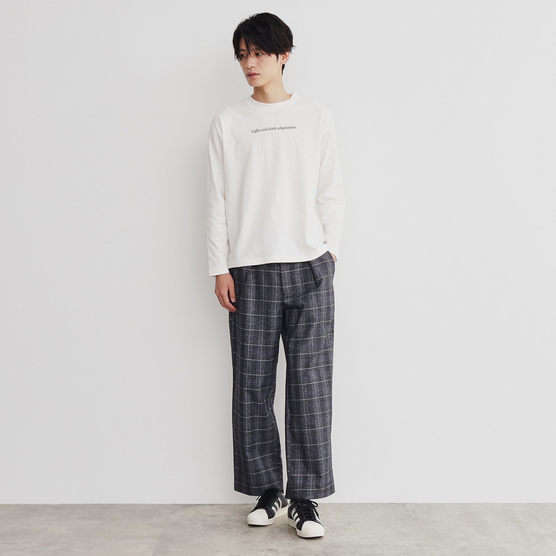 THE SHOP TK「オーガビッツグラフィックプリント長袖Tシャツ 親子リンク/コットン100％/マシンウォッシャブル」|Tシャツ・カットソー|