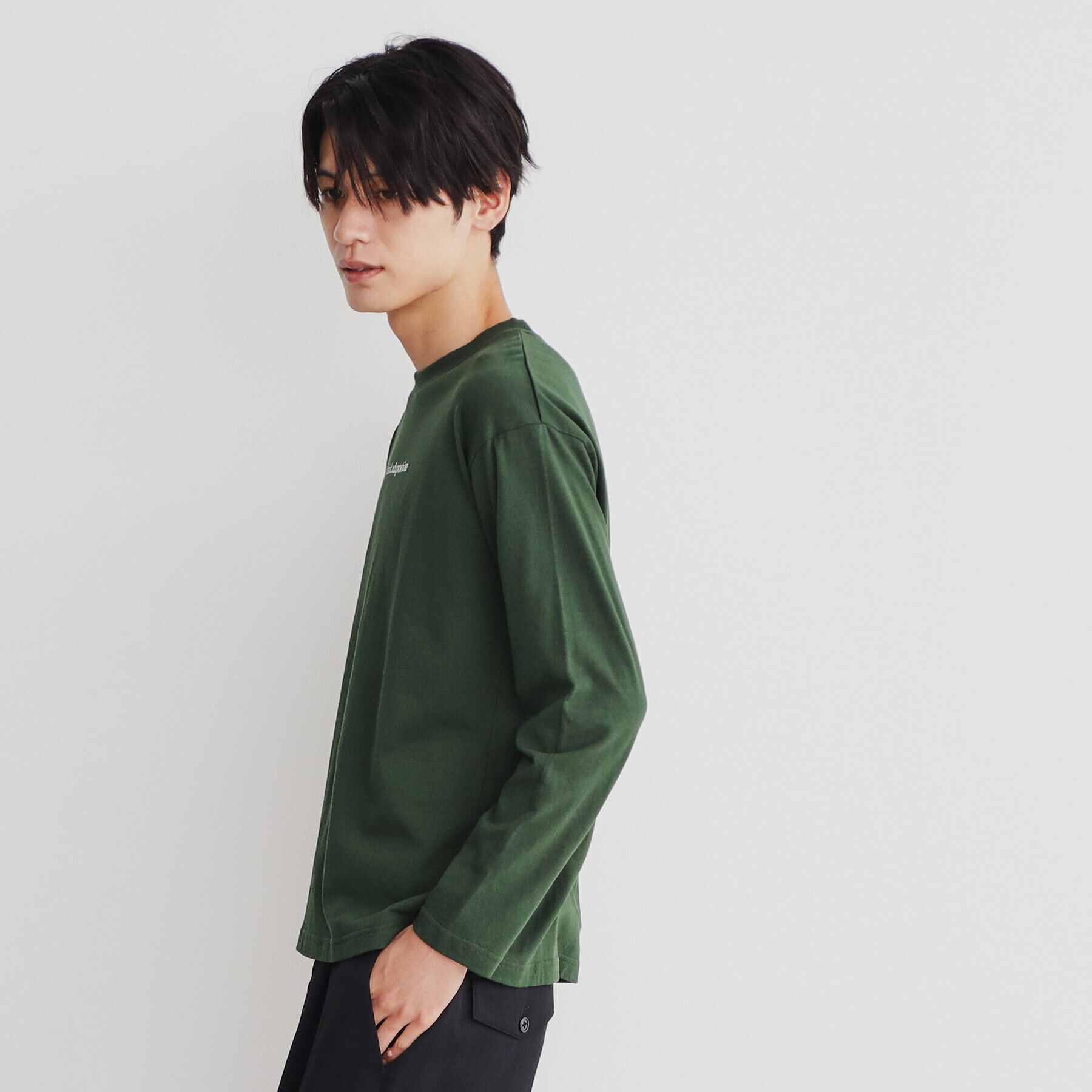 THE SHOP TK「オーガビッツグラフィックプリント長袖Tシャツ 親子リンク/コットン100％/マシンウォッシャブル」|Tシャツ・カットソー|