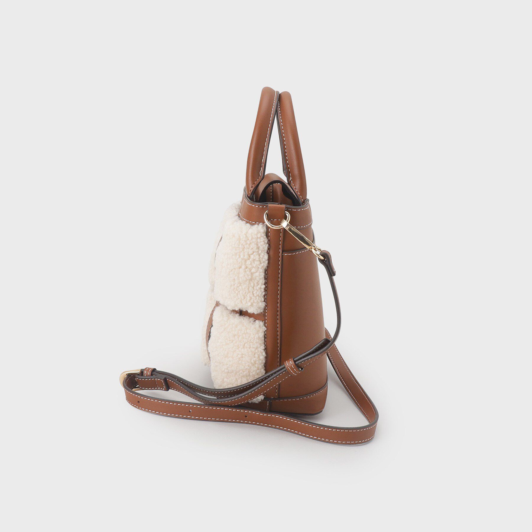 THE SHOP TK「ボア合皮コンビトート」|トートバッグ|