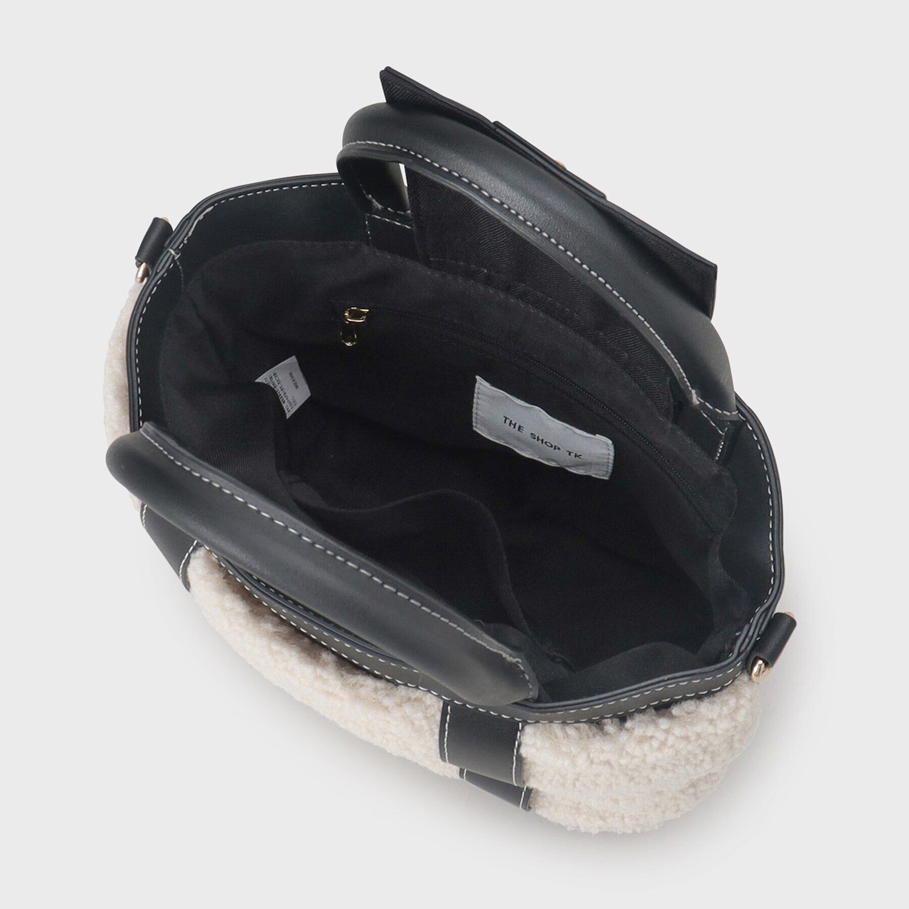 THE SHOP TK「ボア合皮コンビトート」|トートバッグ|