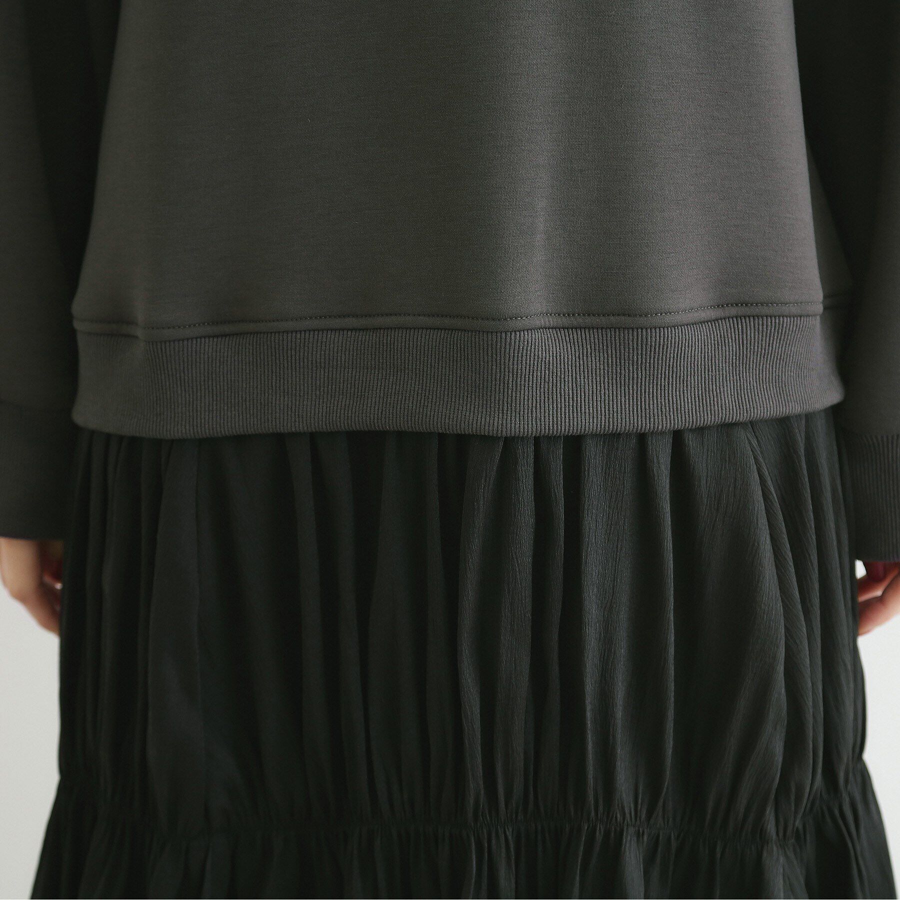 THE SHOP TK「【着回し力◎】ダンボールドッキングワンピース/洗える」|ワンピース|