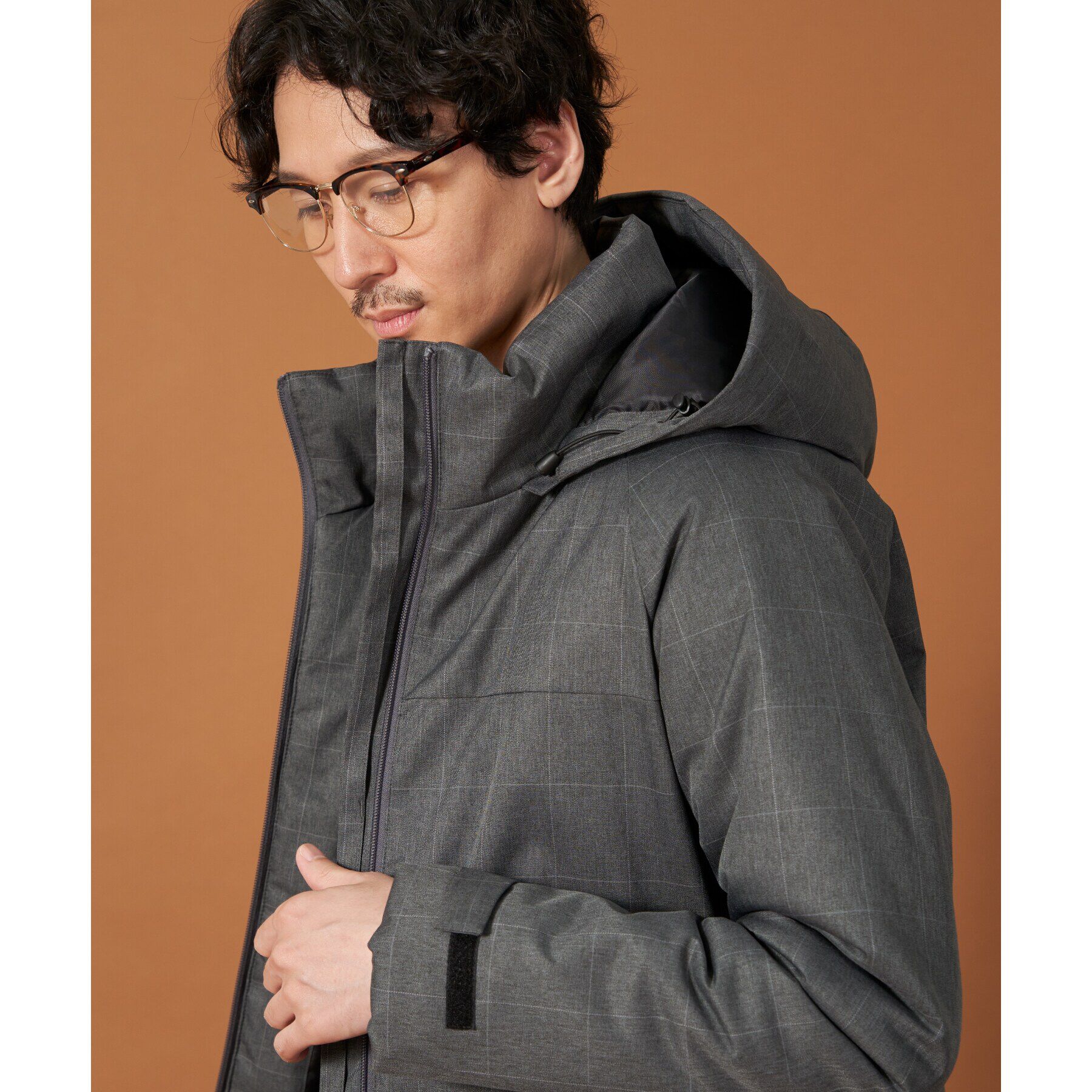 THE SHOP TK「SORONA中綿フードブルゾン 蓄熱／保温／洗える／防風／撥水／ビジネス対応可」|ダウン|