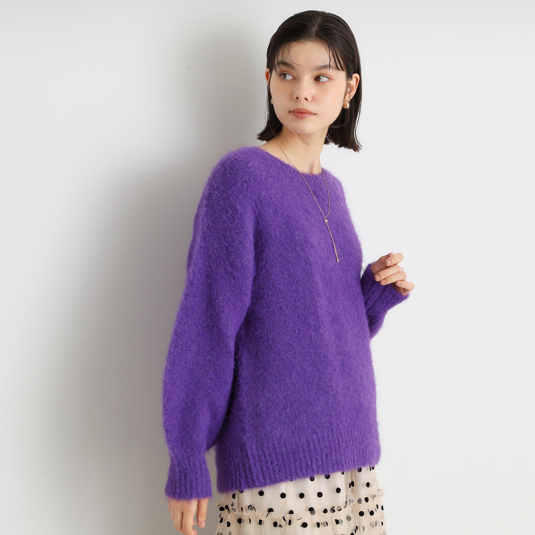 THE SHOP TK「ソフトシャギーヤーンプルオーバー」|ニット・セーター|