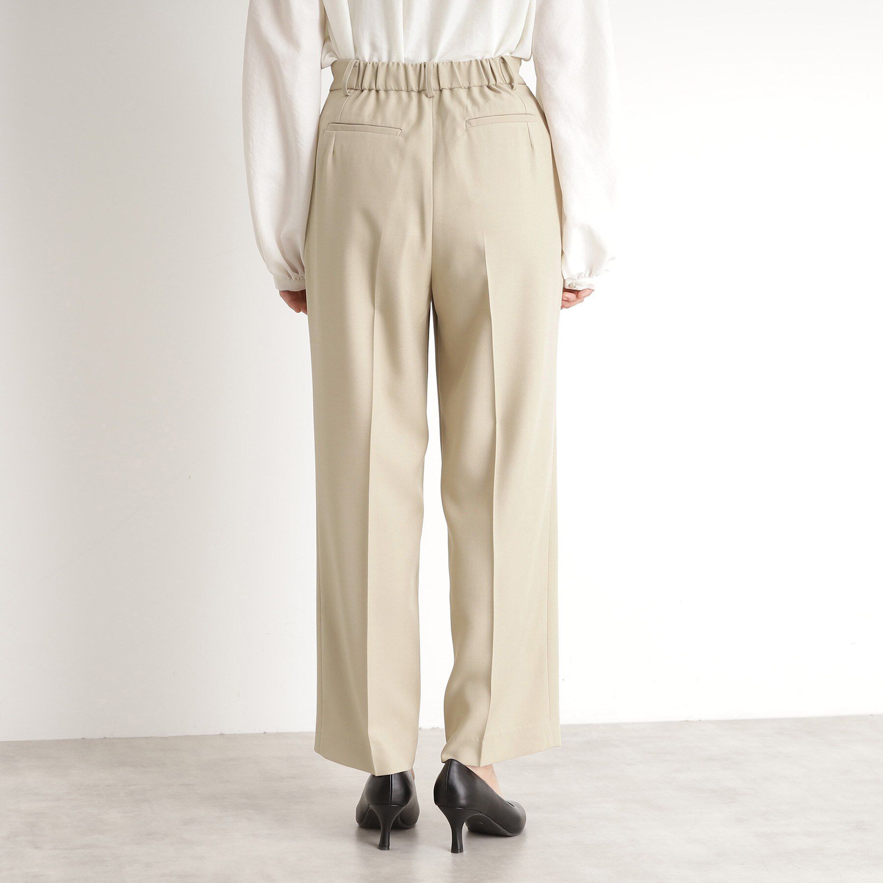 THE SHOP TK「【セットアップ可】セミワイドパンツ/洗える」|その他|