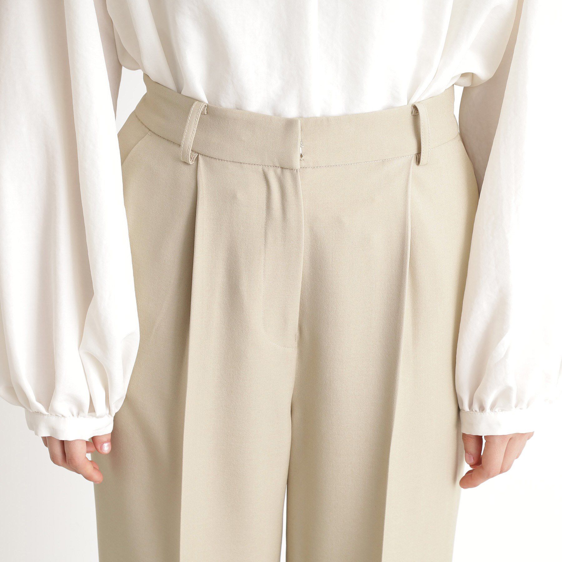 THE SHOP TK「【セットアップ可】セミワイドパンツ/洗える」|その他|