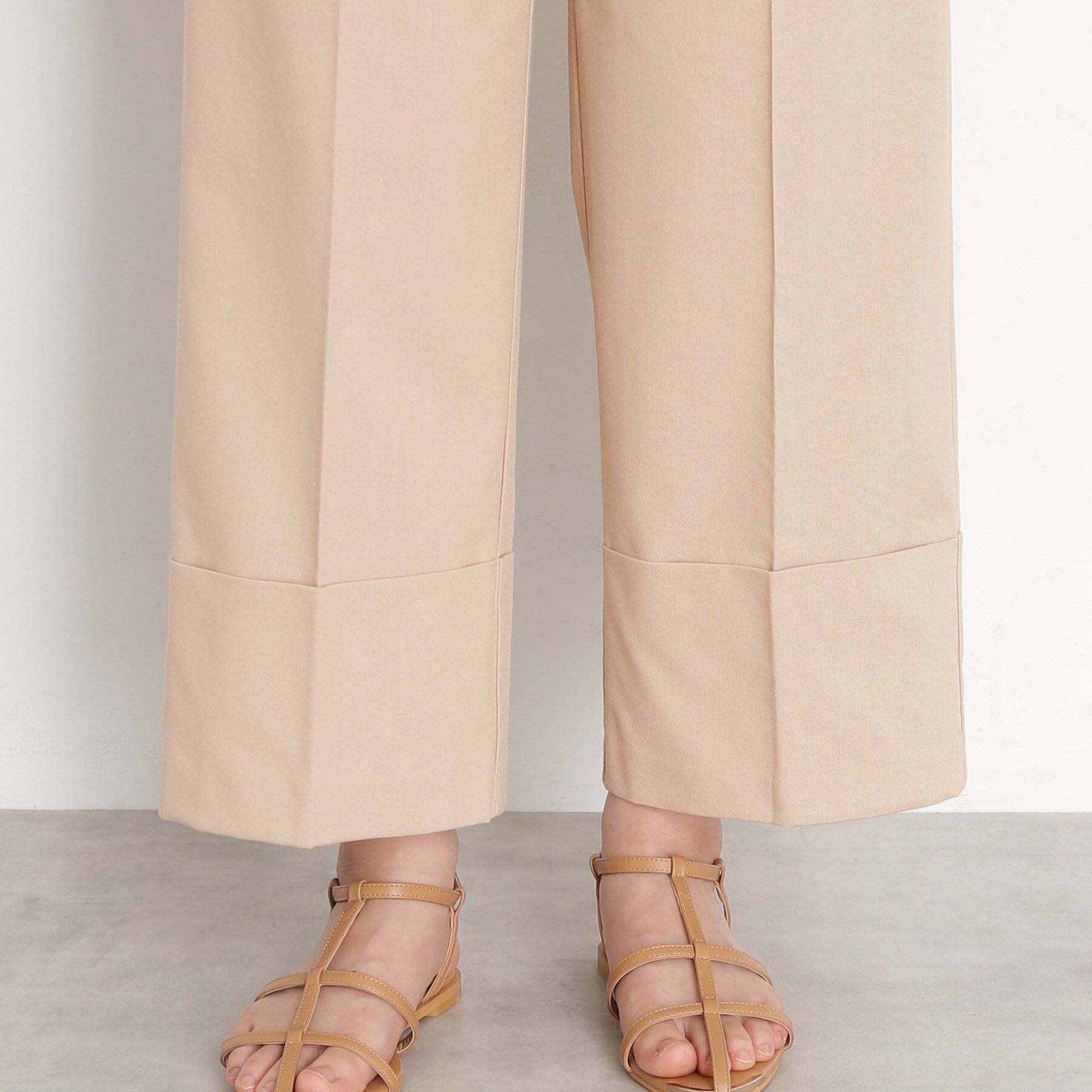 THE SHOP TK「麻混ワイドパンツ【洗える】」|その他|