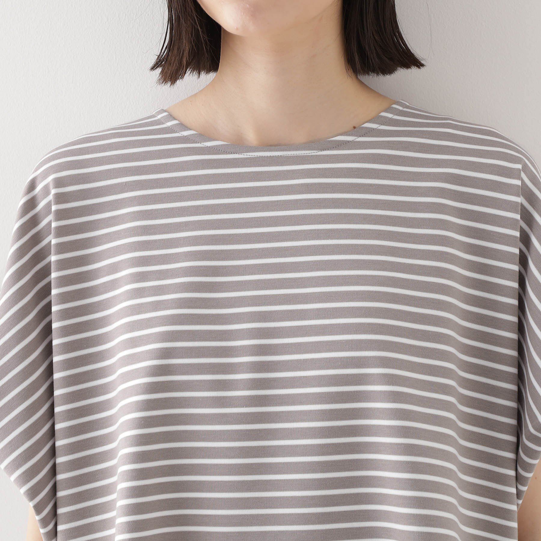 THE SHOP TK「ポンチボリュームプルオーバー【体型カバー/洗える/シワになりにくい】」|Tシャツ・カットソー|