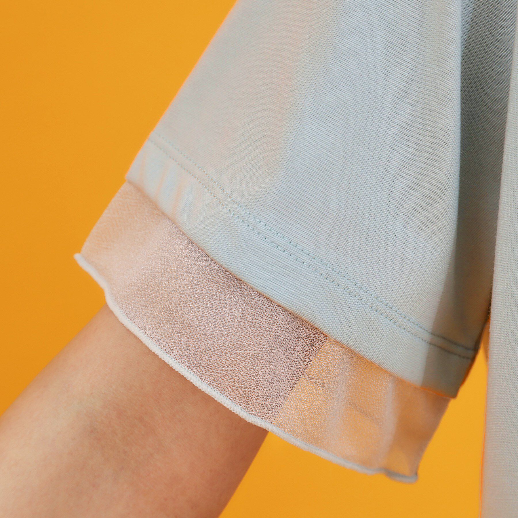 THE SHOP TK「【再入荷】袖シアーTシャツ【接触冷感/UV/洗濯機OK】」|Tシャツ・カットソー|