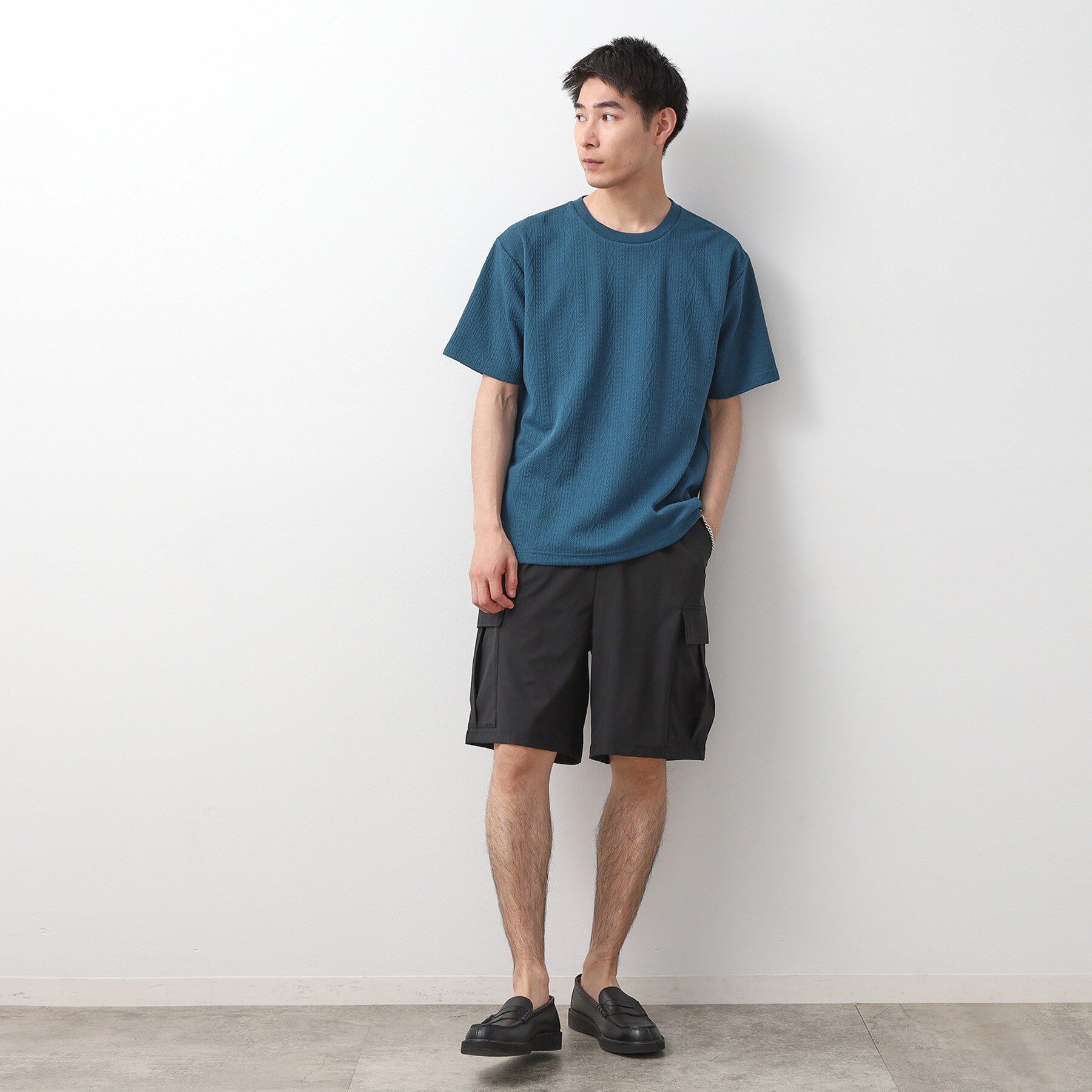 THE SHOP TK「ライトフクレジャカード半袖Tシャツ 洗濯機OK」|Tシャツ・カットソー|