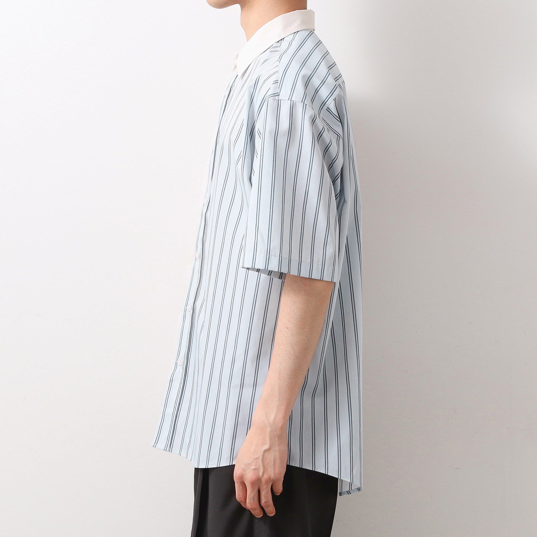 THE SHOP TK「ブロードパネルストライプ半袖シャツ 洗濯機OK／サスティナブル素材」|シャツ・ブラウス|