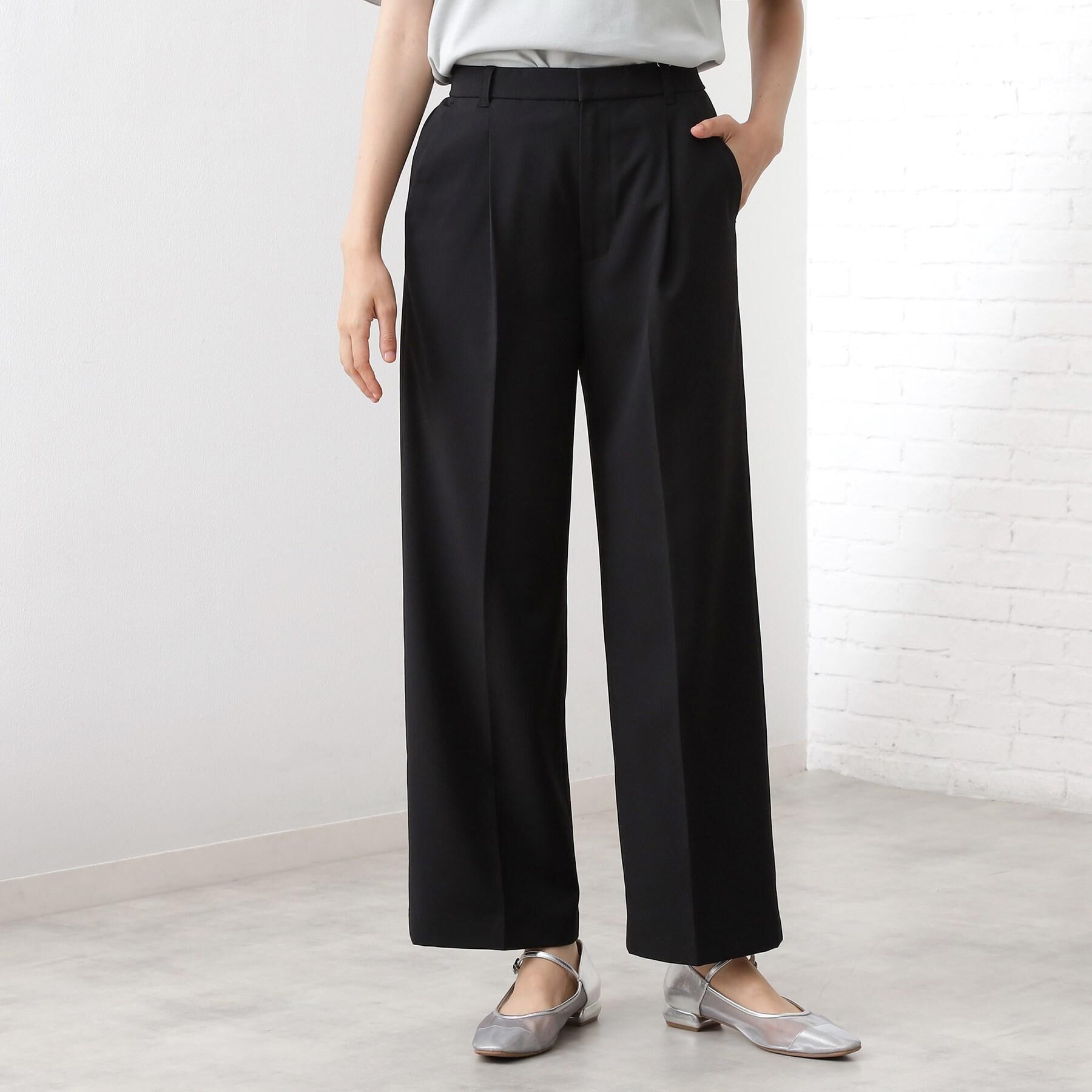 THE SHOP TK「【美脚見え】タックワイドパンツ【セットアップ可】」|その他|