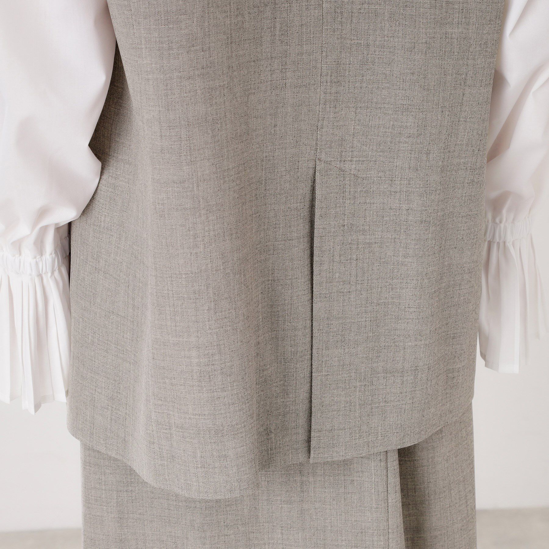 THE SHOP TK「ノーカラージレ【セットアップ可/洗濯機OK】/CAVIANシリーズ」|ベスト・ジレ|