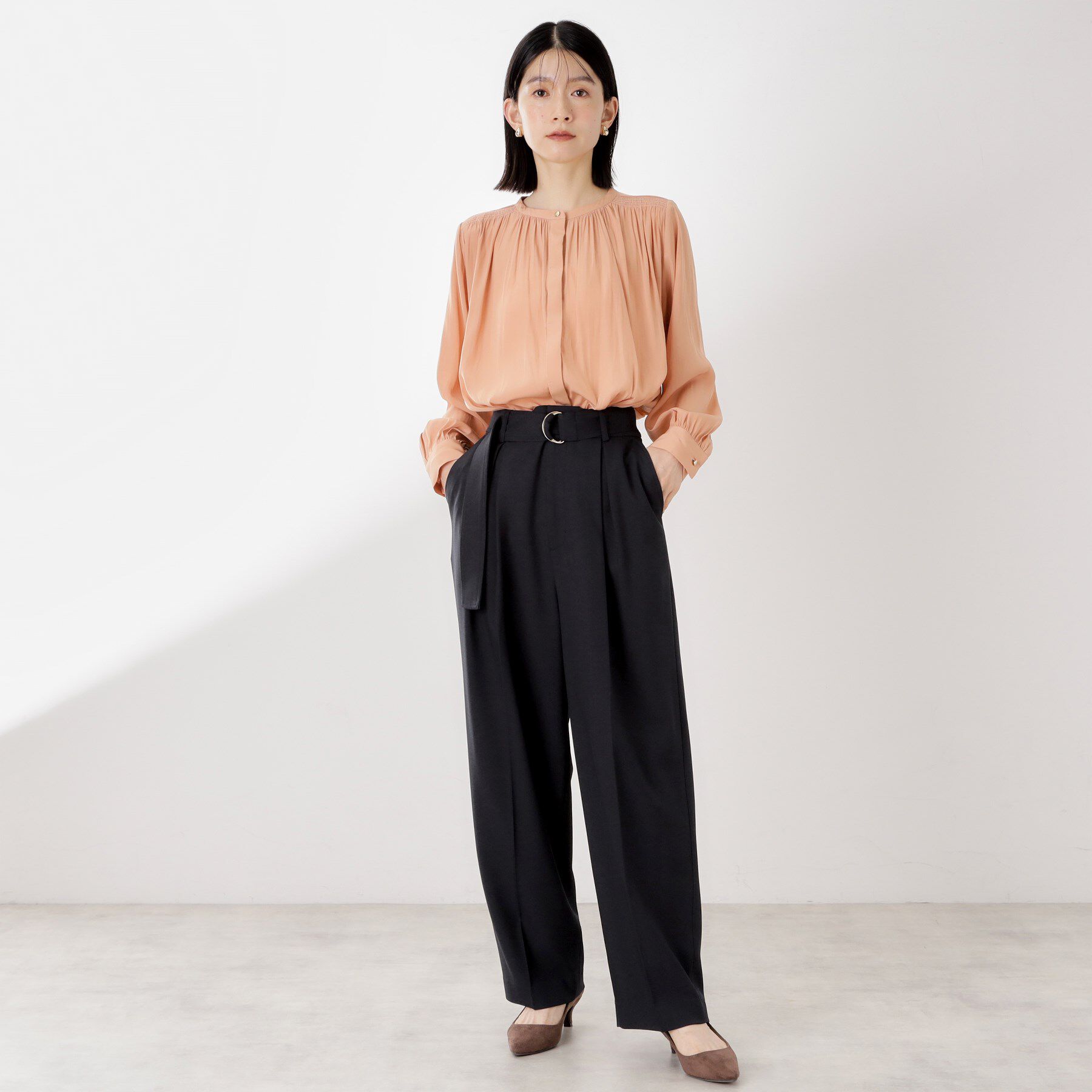 THE SHOP TK「ベルト付バレルパンツ【セットアップ可】/CAVIANシリーズ」|その他|