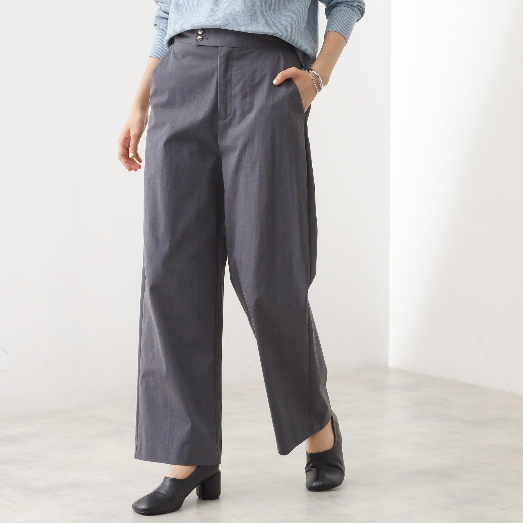 THE SHOP TK「ワイドチノパンツ【洗える】」|その他|