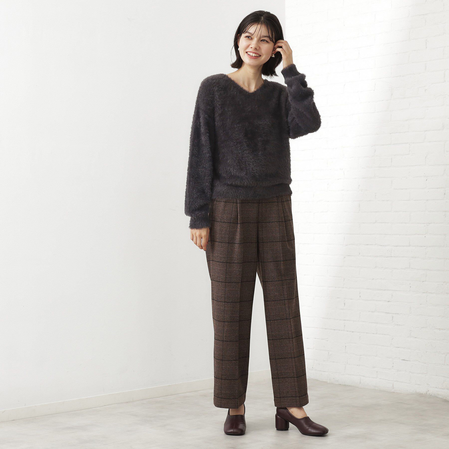 THE SHOP TK「【選べる7色/華やかで柔らか】ふわふわフェザーニット/洗える・前後2WAY」|ニット・セーター|