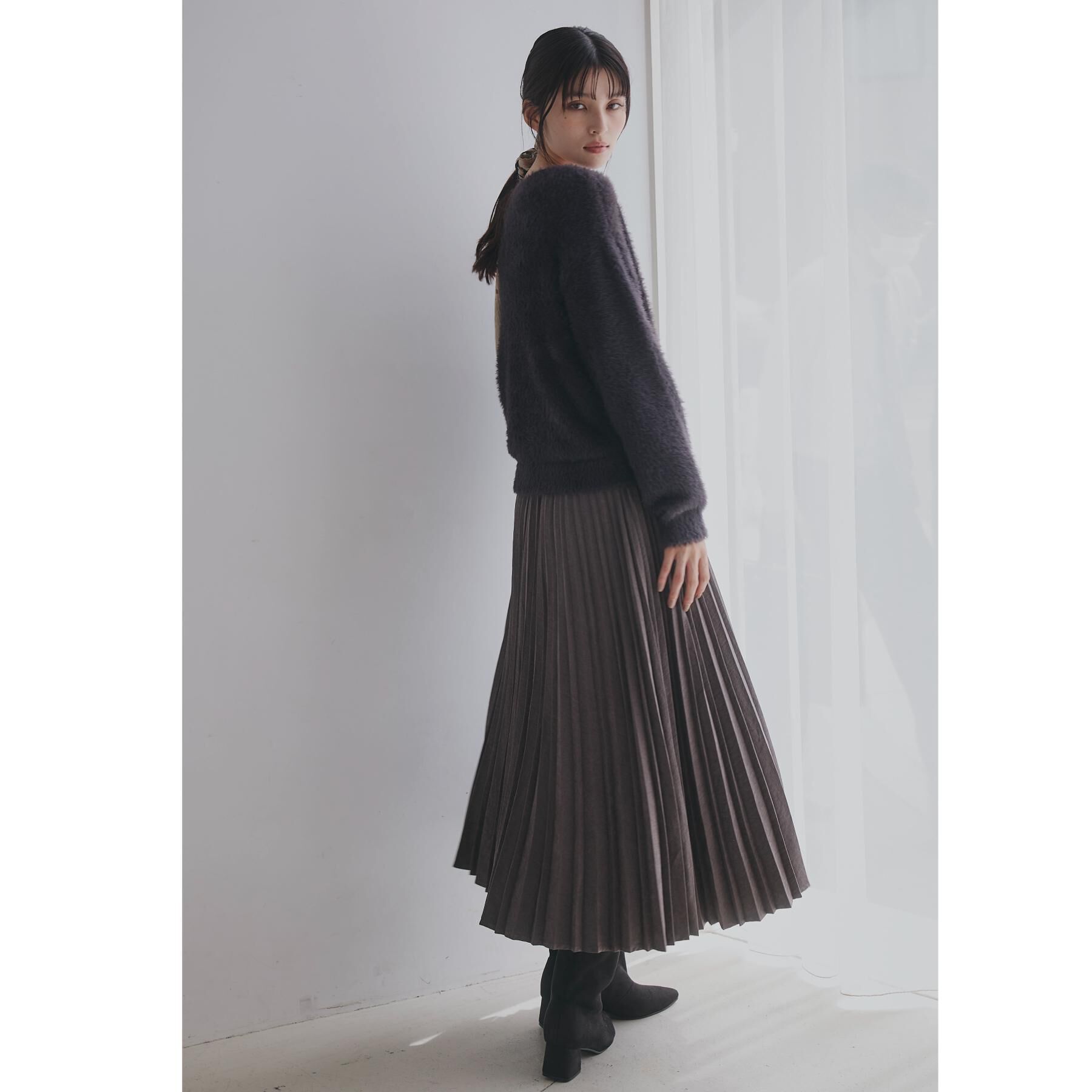 THE SHOP TK「【選べる7色/華やかで柔らか】ふわふわフェザーニット/洗える・前後2WAY」|ニット・セーター|