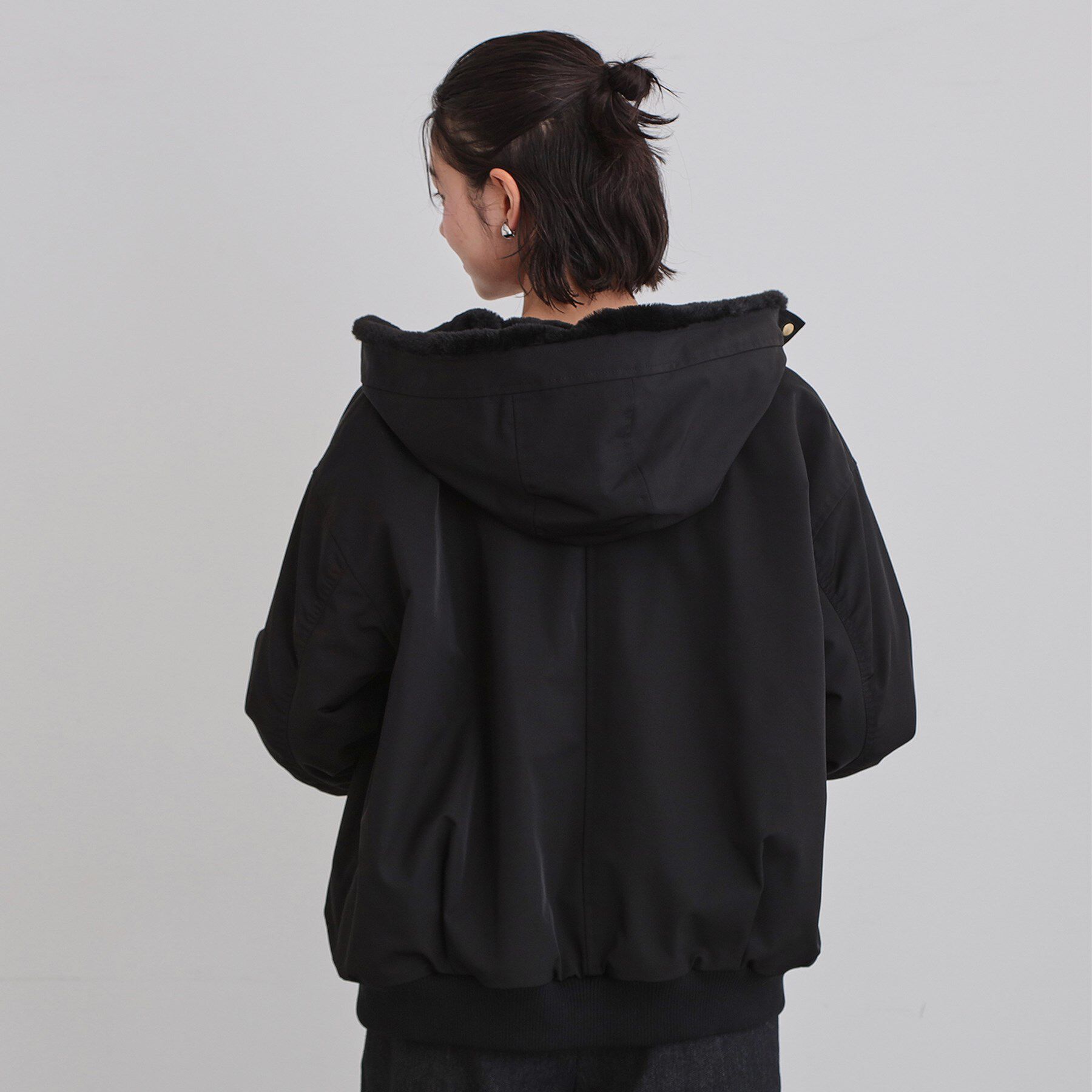 THE SHOP TK「【2WAY/洗える】リバーシブル フェイクファーブルゾン」|ブルゾン・スタジャン|