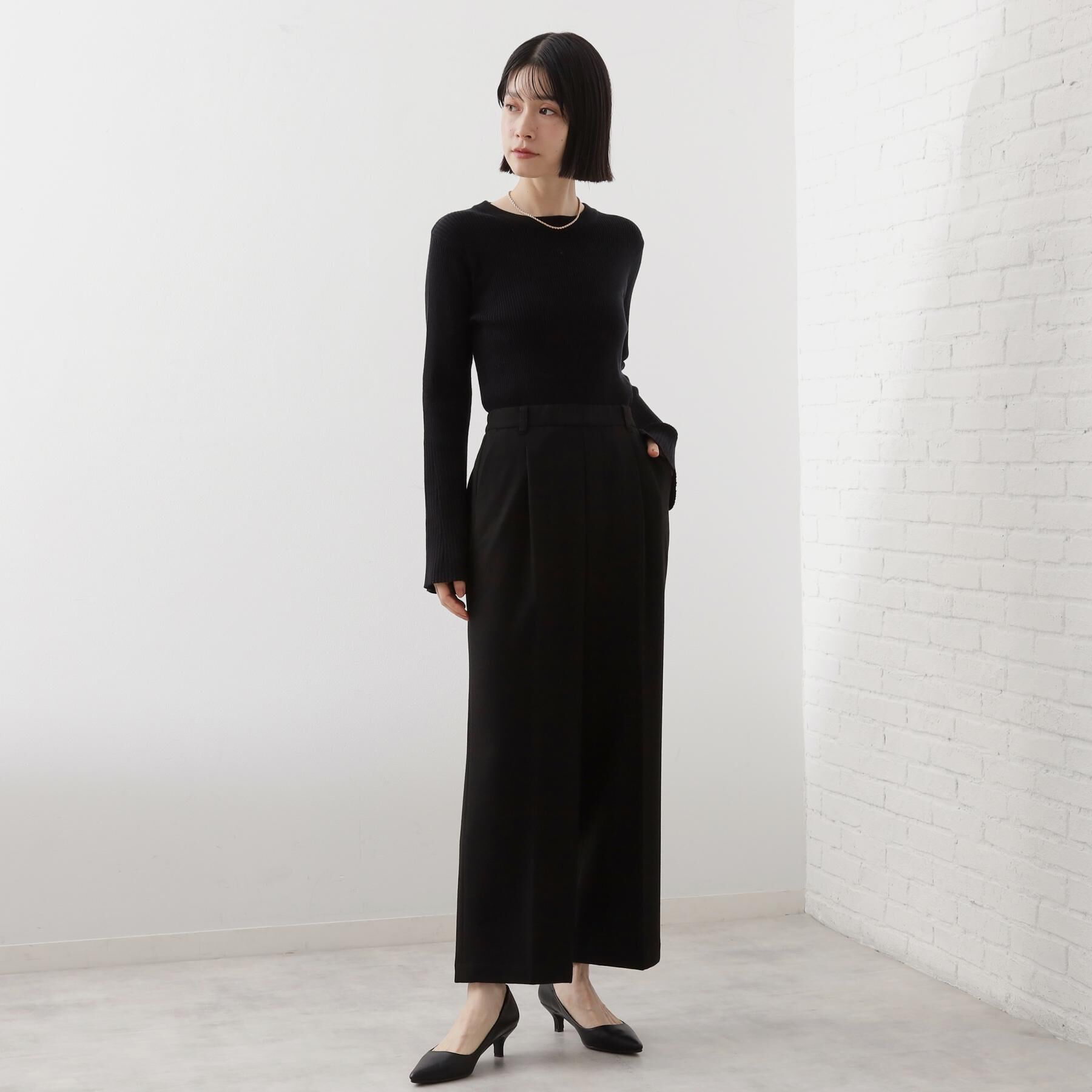 THE SHOP TK「【着丈選べる/XS～XLサイズ】あったか裏起毛ワイドパンツ」|その他|