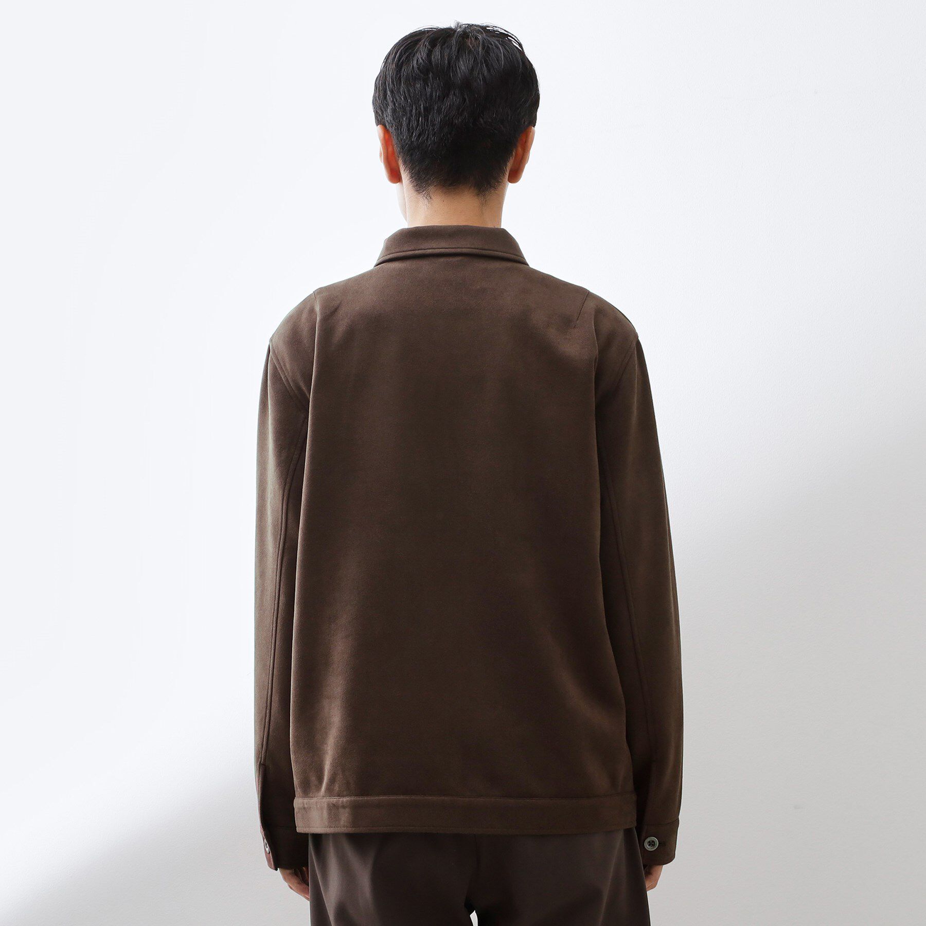 THE SHOP TK「フェイクスエードジップブルゾン【手洗いOK】」|ブルゾン・スタジャン|