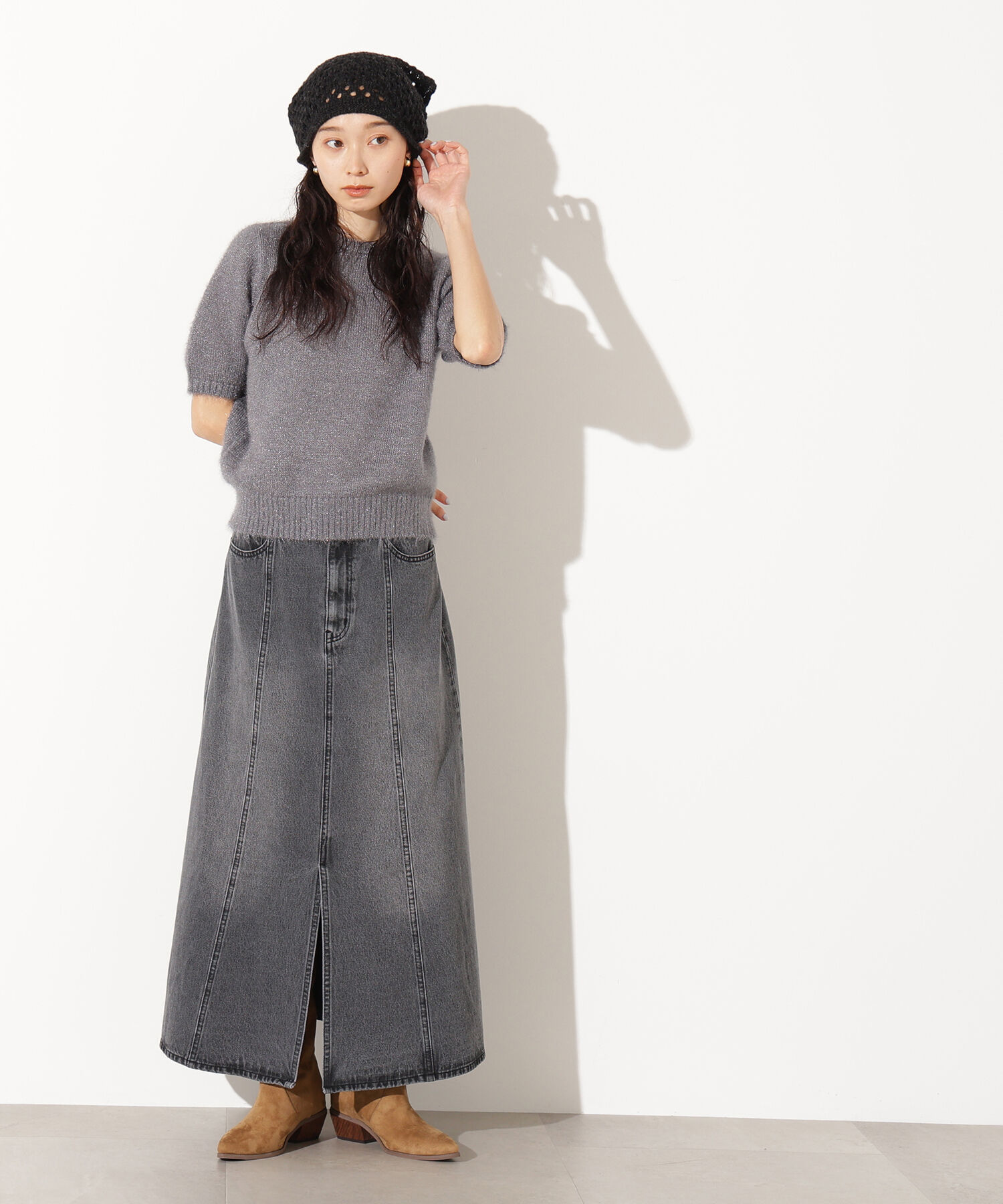  「ヘアリーニットトップス」|ニット・セーター|