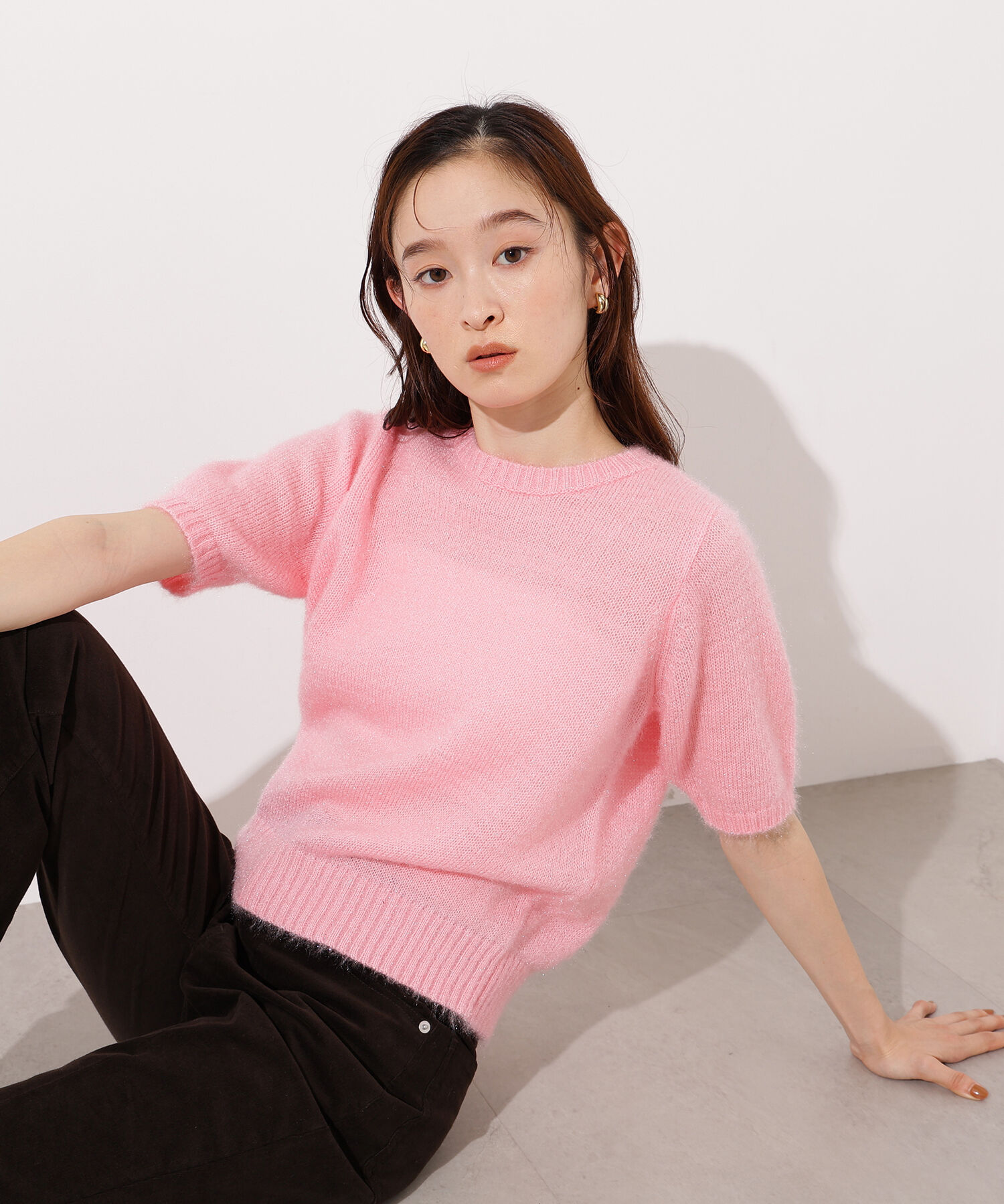  「ヘアリーニットトップス」|ニット・セーター|